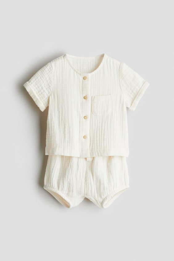 Детские топы H&M 2-Piece Cotton Muslin Set