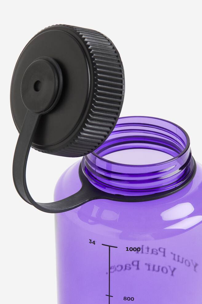 Screw-top water bottle - Purple/Dark grey - 2