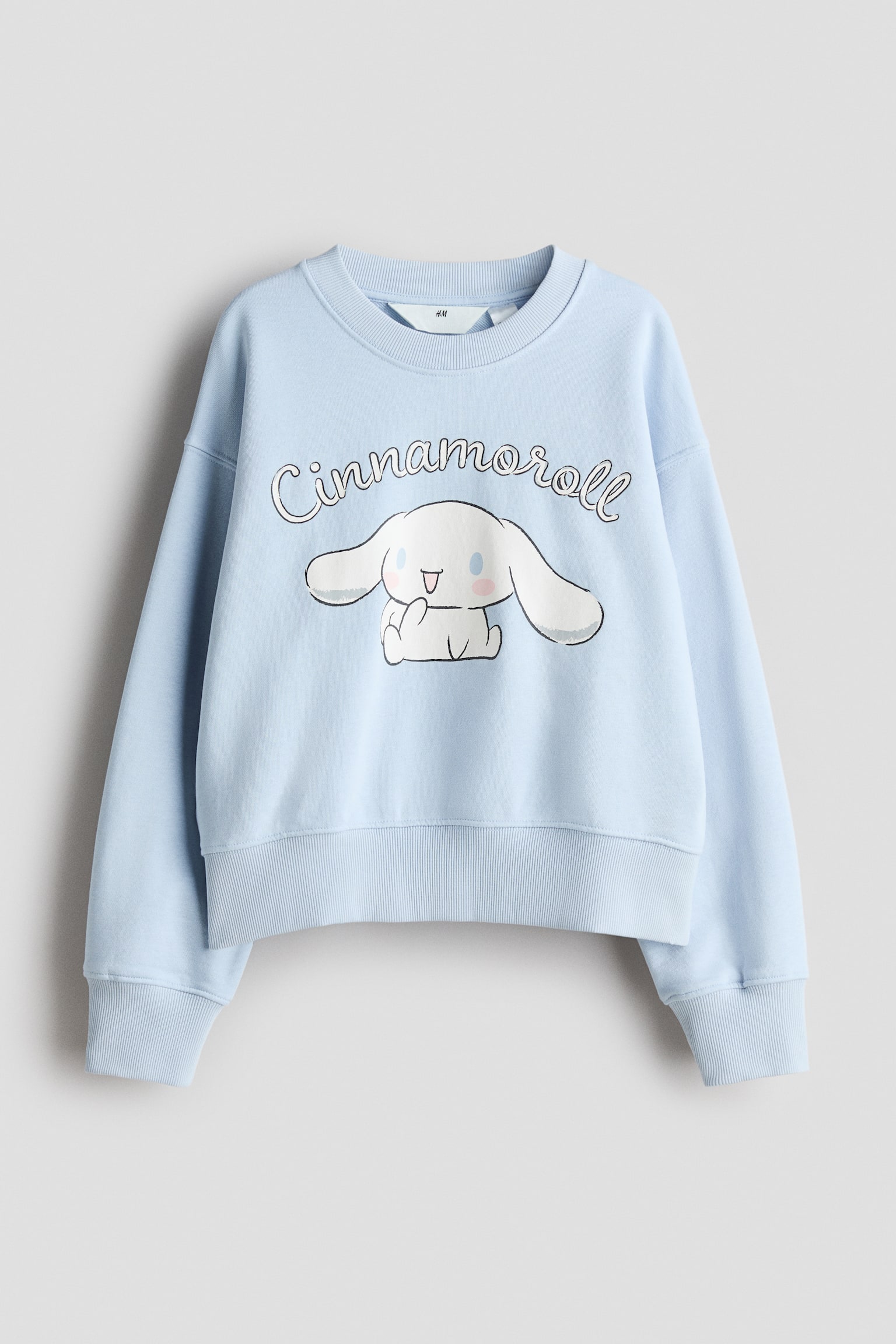 Áo nỉ dáng thụng in hình - Xanh dương nhạt/Cinnamoroll/Màu xám nhạt đốm/Lilo & Stitch