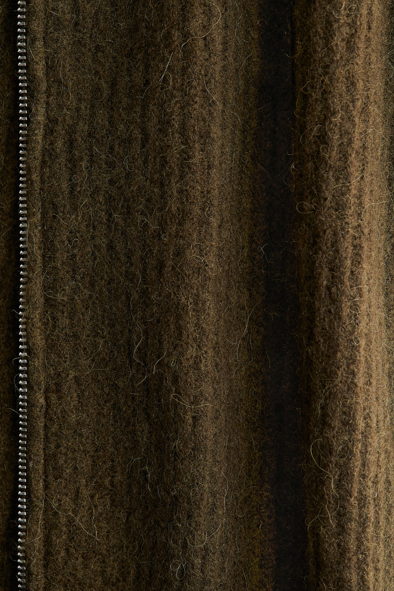 Wool-Blend Cardigan with Zipper - image 3