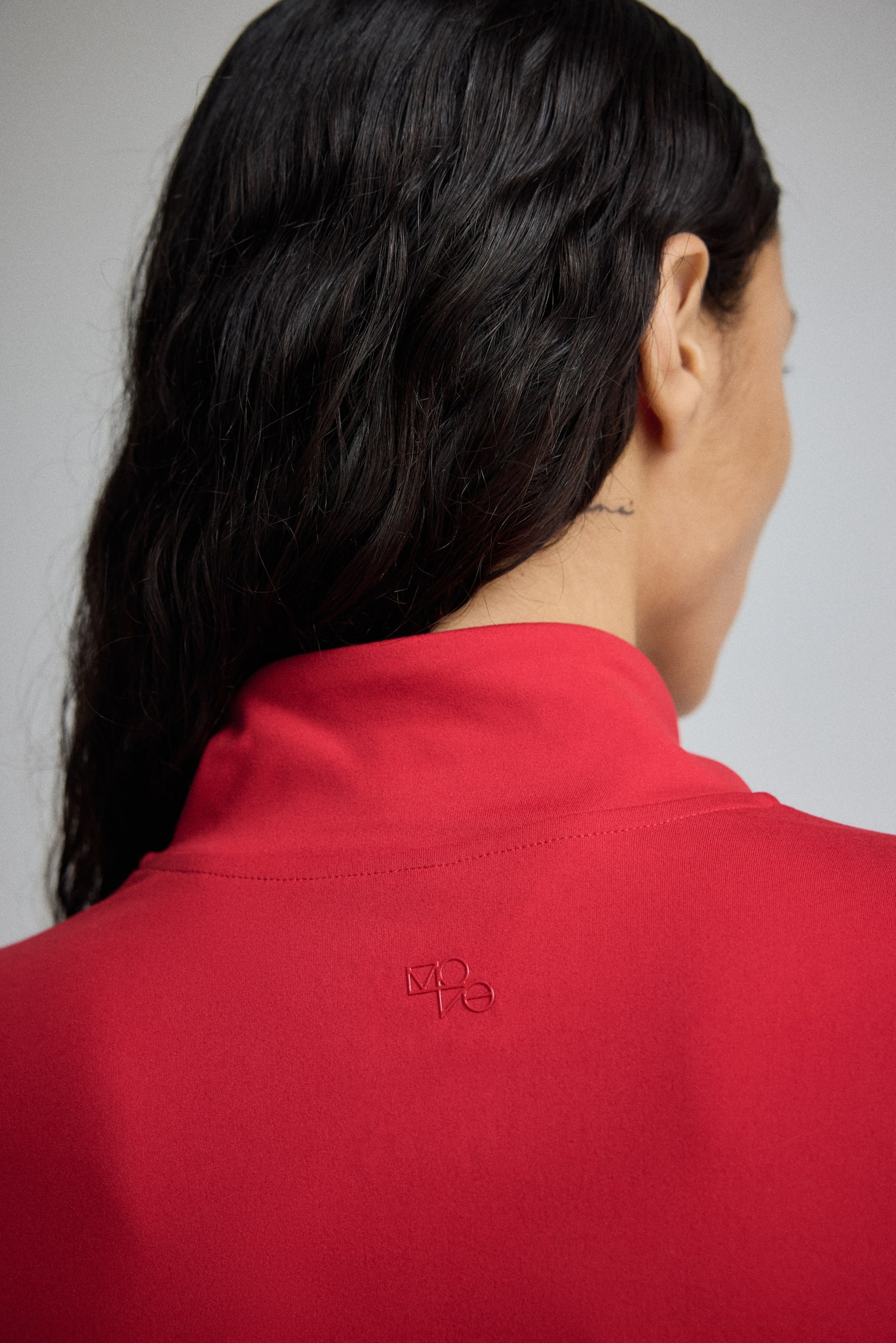 Zip-through sports jacket with SoftMove™ - Bright red/Black/Dark brown/Light burgundy/Chocolate plum/Navy blue/Brown/Truffle grey/Aubergine purple/Cream/Dark grey/Light taupe/Soft pink/Frosty lilac/Dark beige/Pannacotta yellow/Light pink/Dark green/White - 3