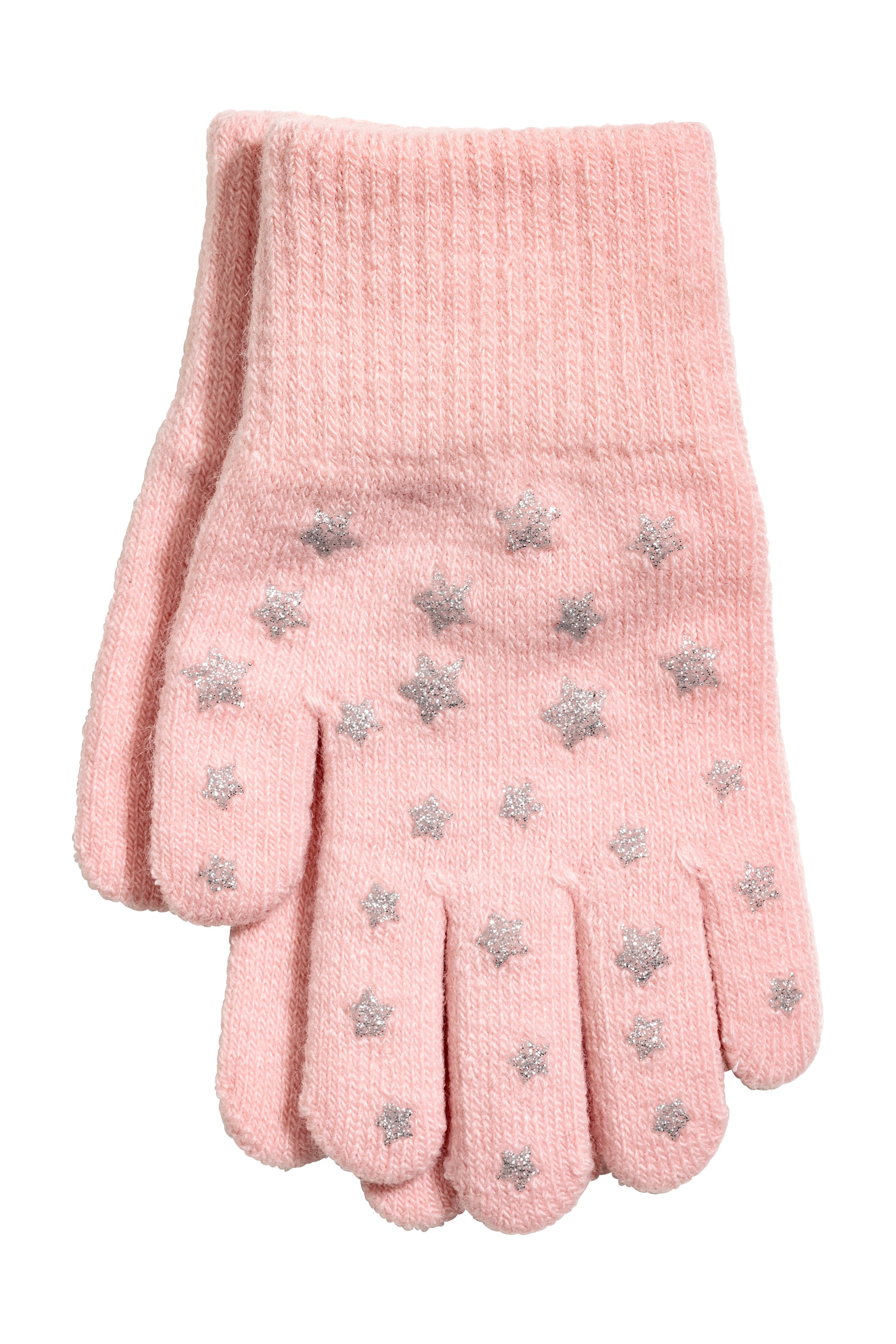View larger image: 2-pack gloves - Light pink/Stars - Kids | H&M GB 1