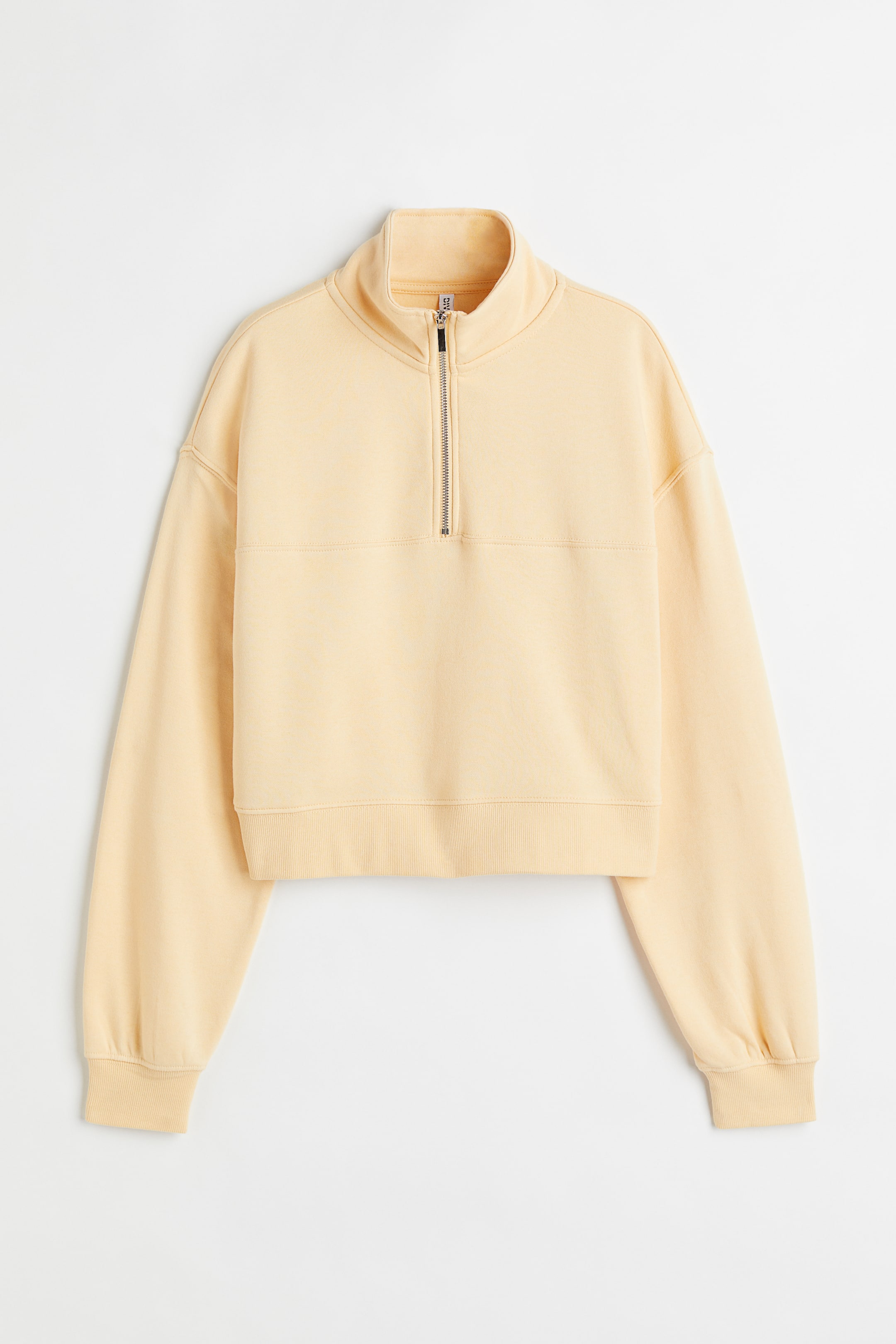 View larger image: Zip-top sweatshirt - Light yellow - Ladies | H&M IN 1