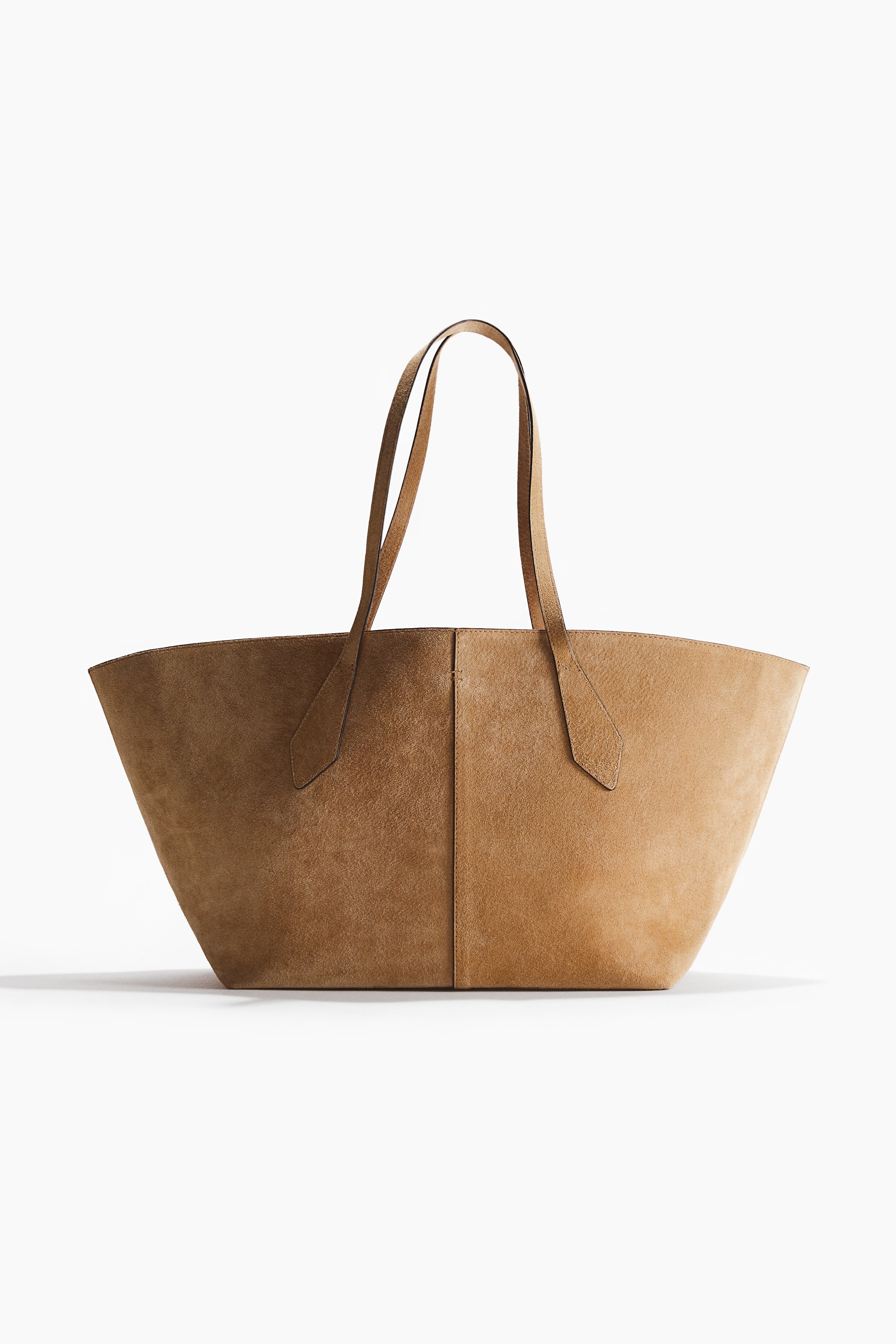 Suède shopper - Dark beige/Bruin