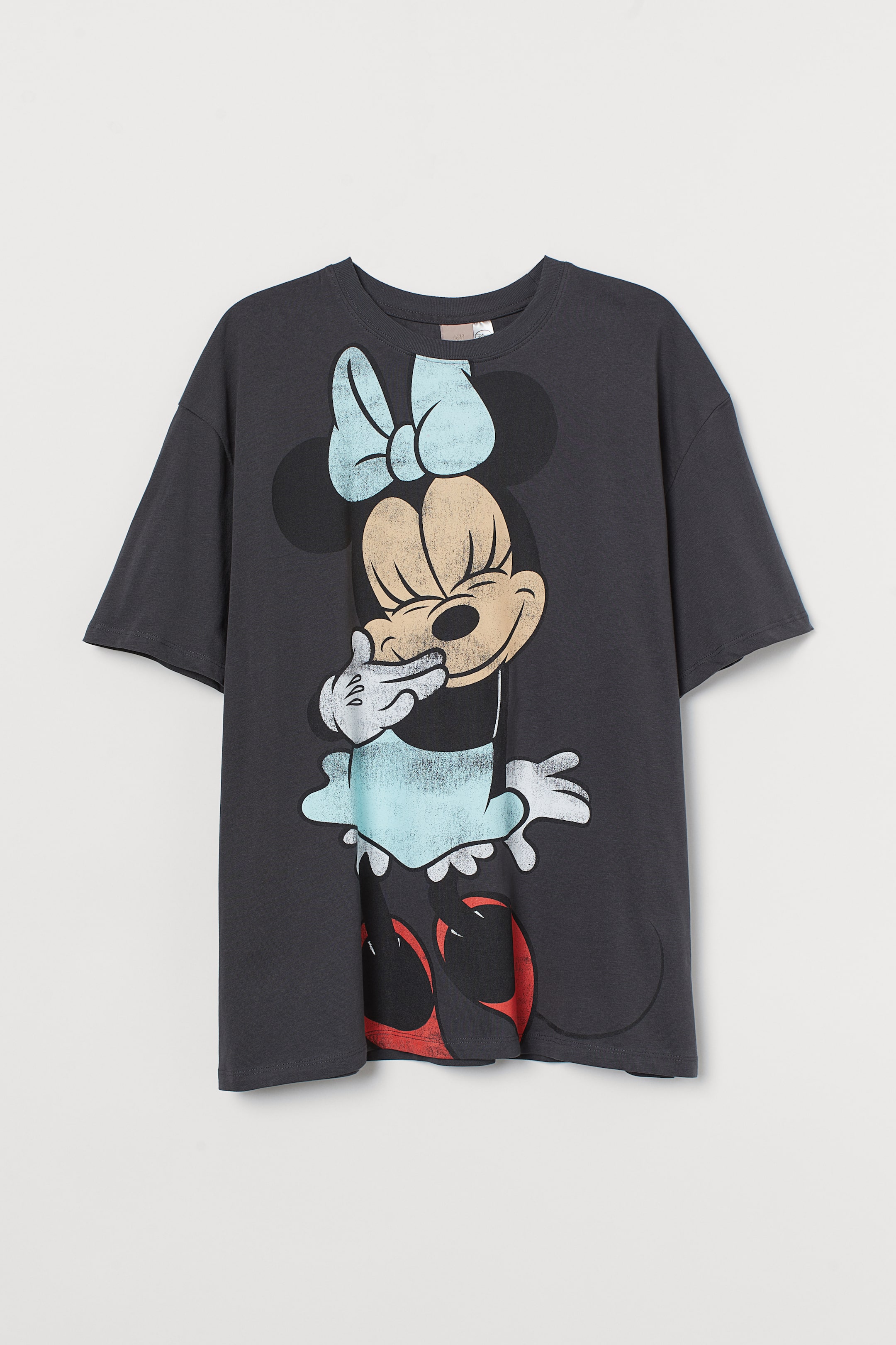 H&M+ Oversized T-shirt - Dark grey/Minnie Mouse - Ladies | H&M GB