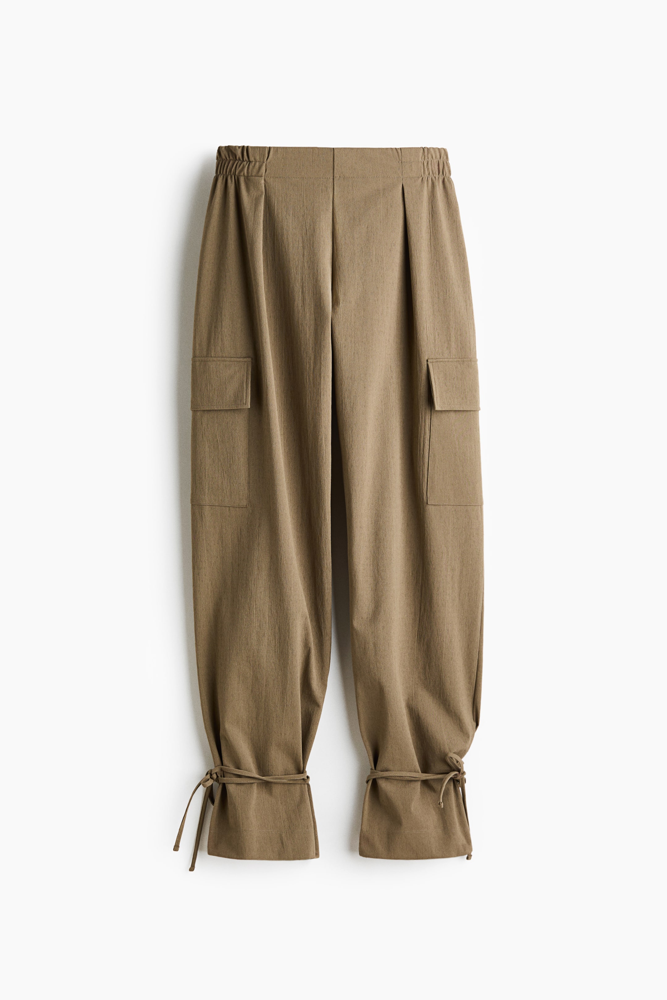 Grotere afbeelding bekijken: Ballonbroek met striklintjes - Kakigroen - DAMES | H&M BE 1
