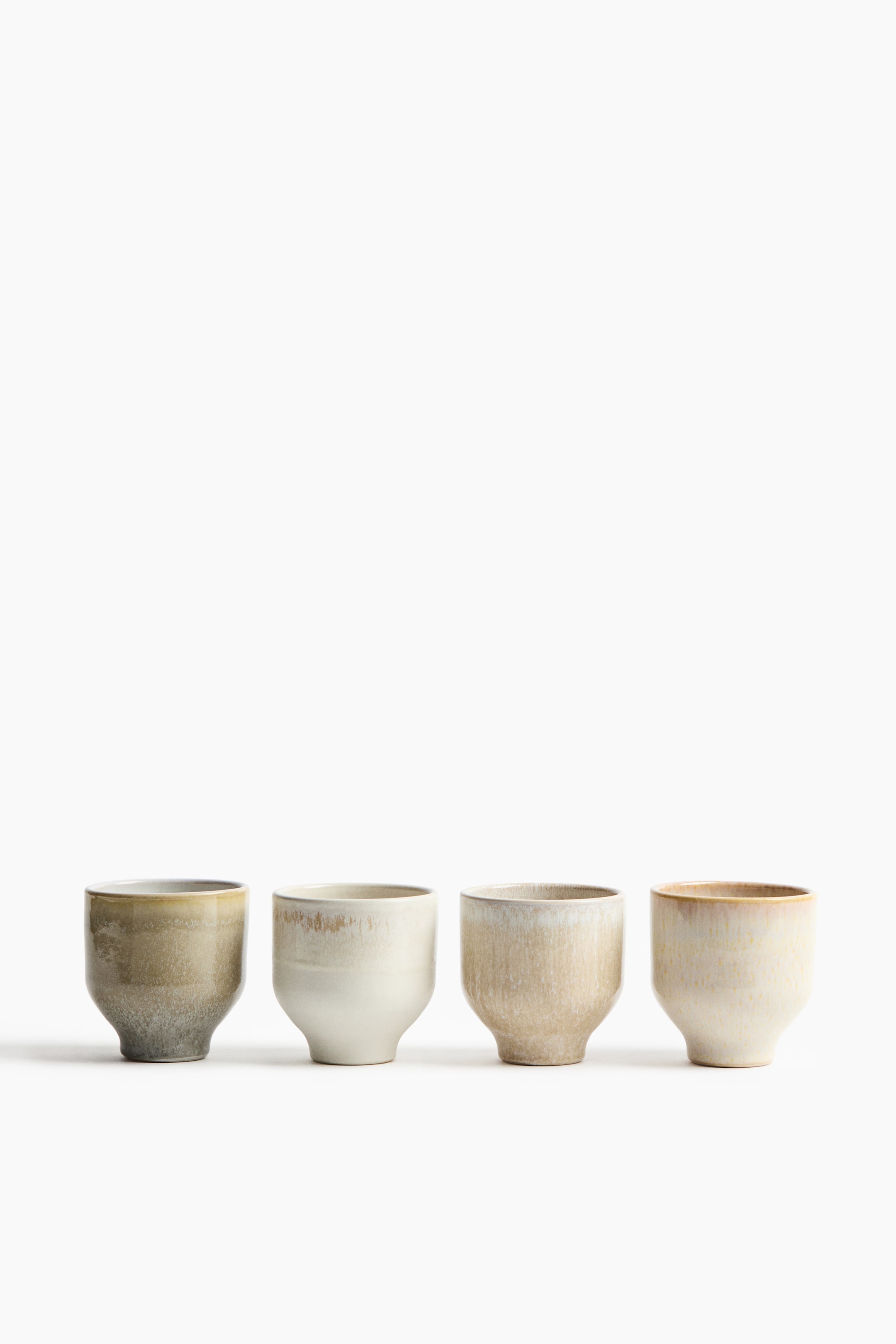 View larger image: 4-pack stoneware mugs - Beige/Cream - Home All | H&M 1
