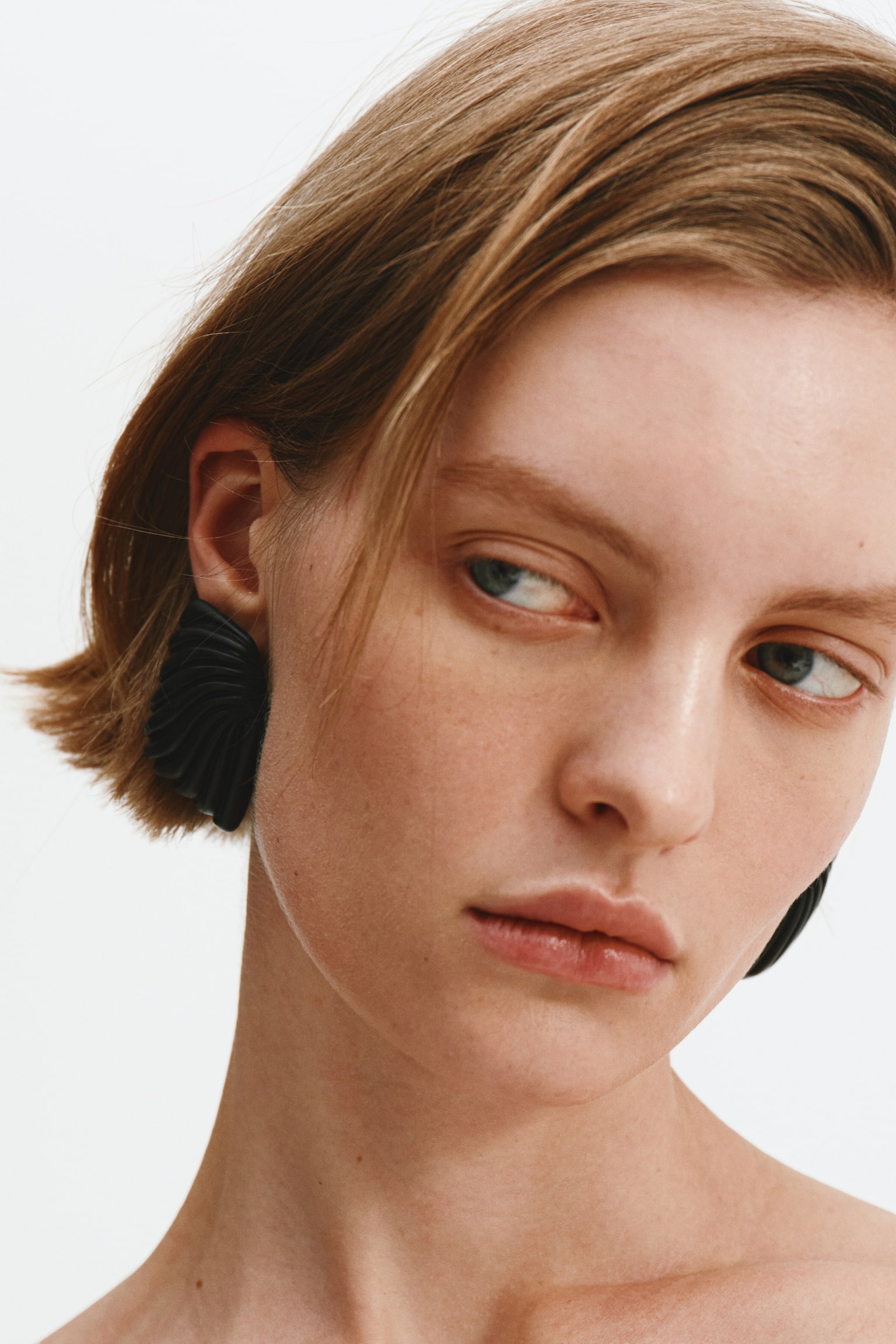 Statement earrings - Black - 4
