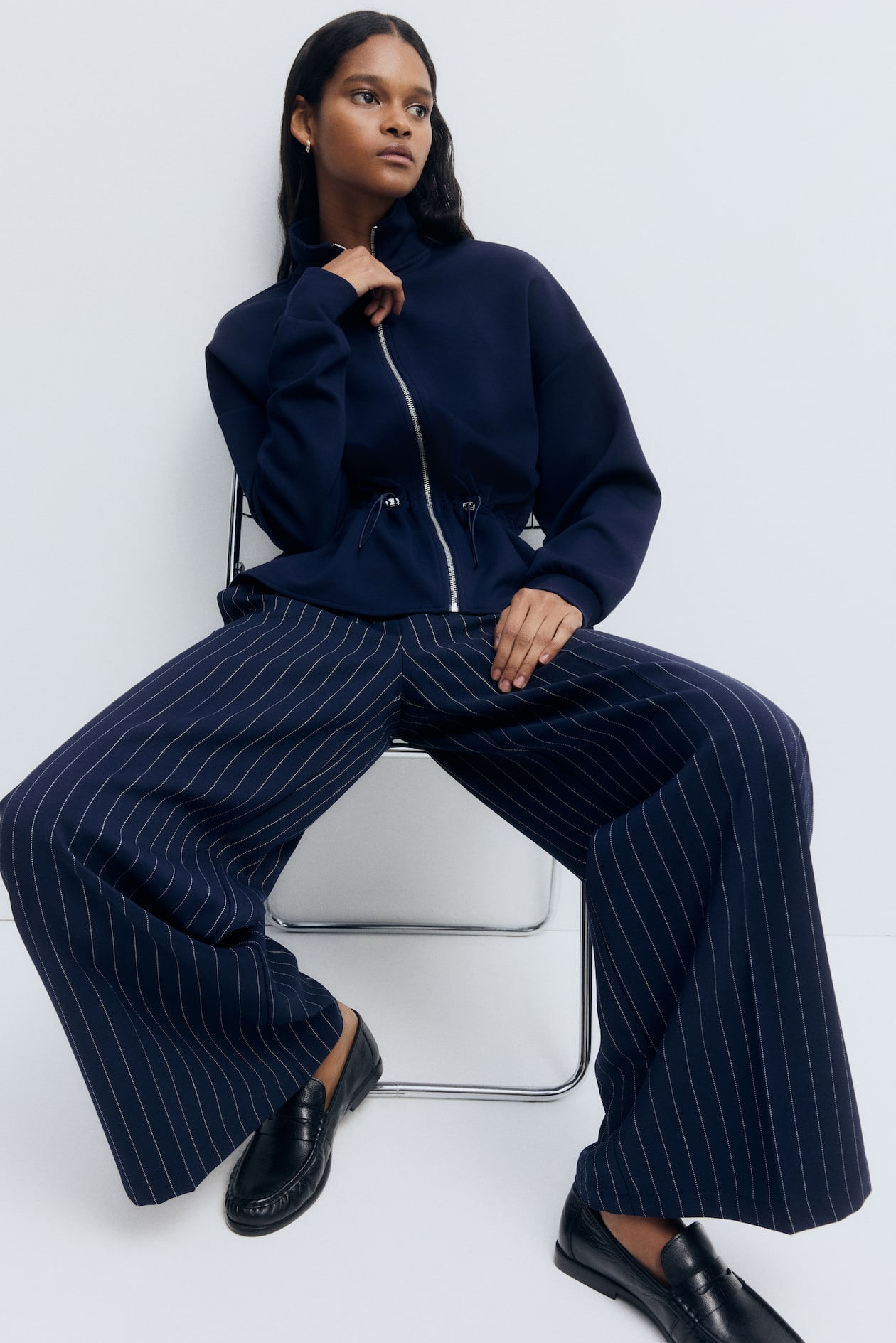 Peplum Sweatshirt Jacket - image 3
