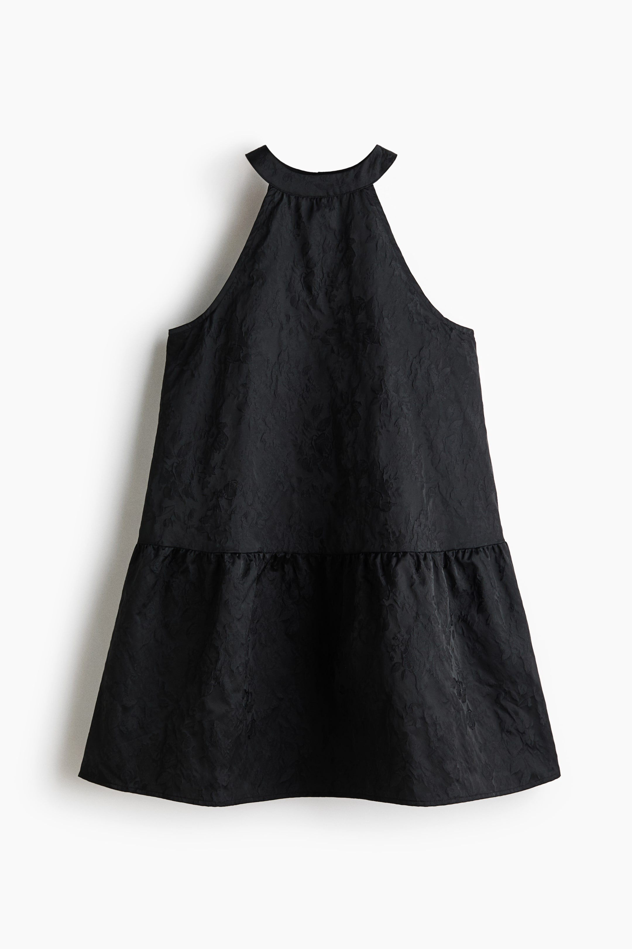 View larger image: Jacquard-Weave Dress - Black - Ladies | H&M US 6