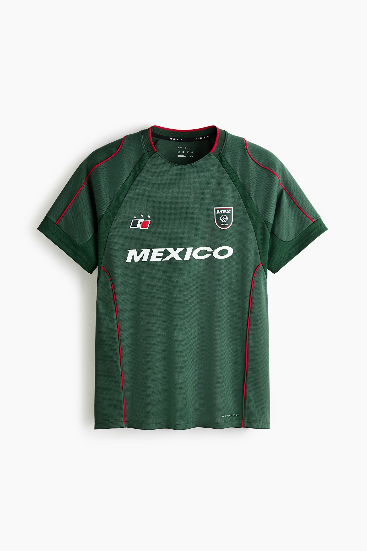 Regular-Fit Printed Soccer Jersey with DryMove™ - Dark green/Mexico/Yellow/Brasil/Light blue/Argentina/Red/Canada