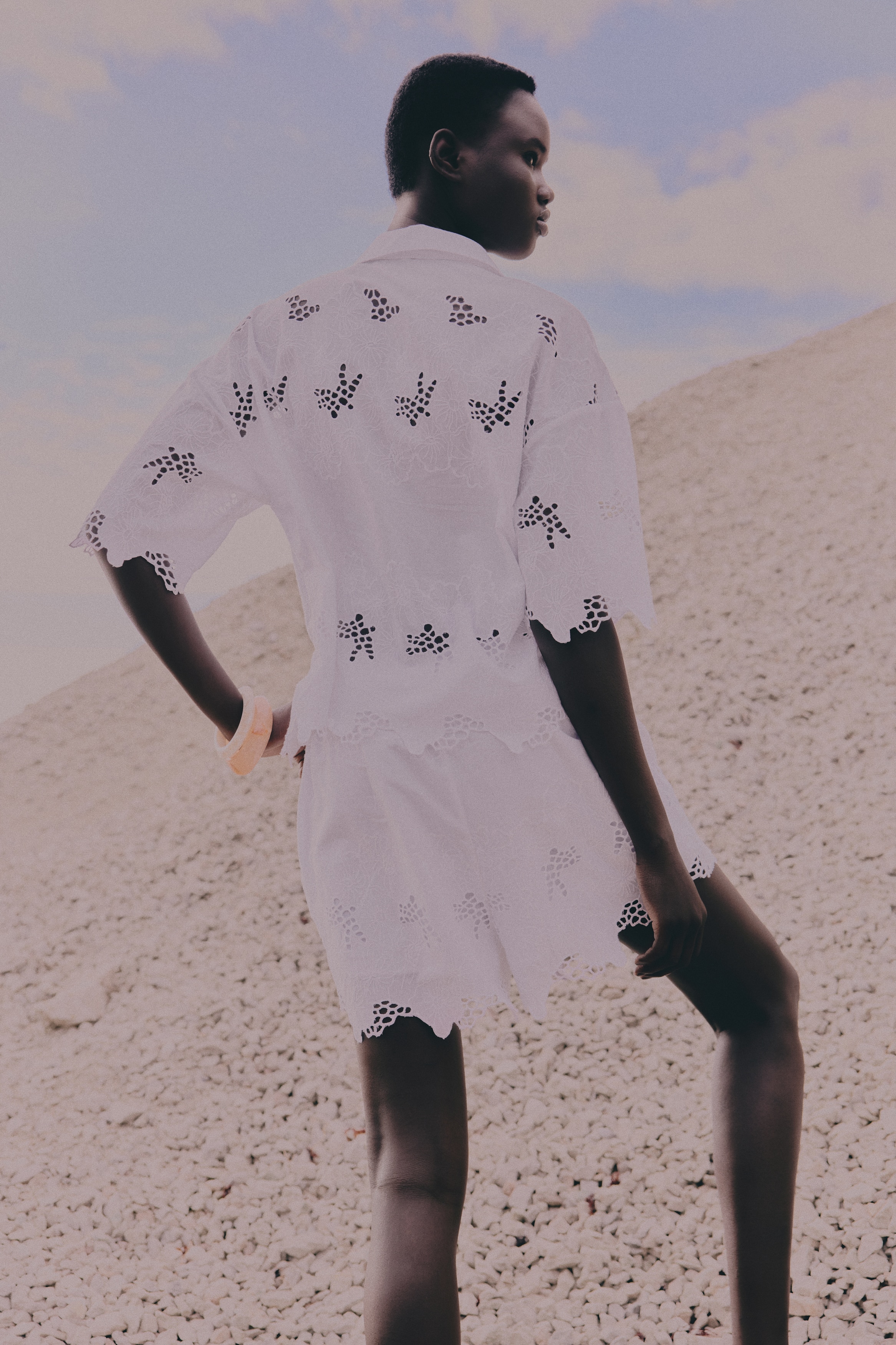 Broderie anglaise shirt