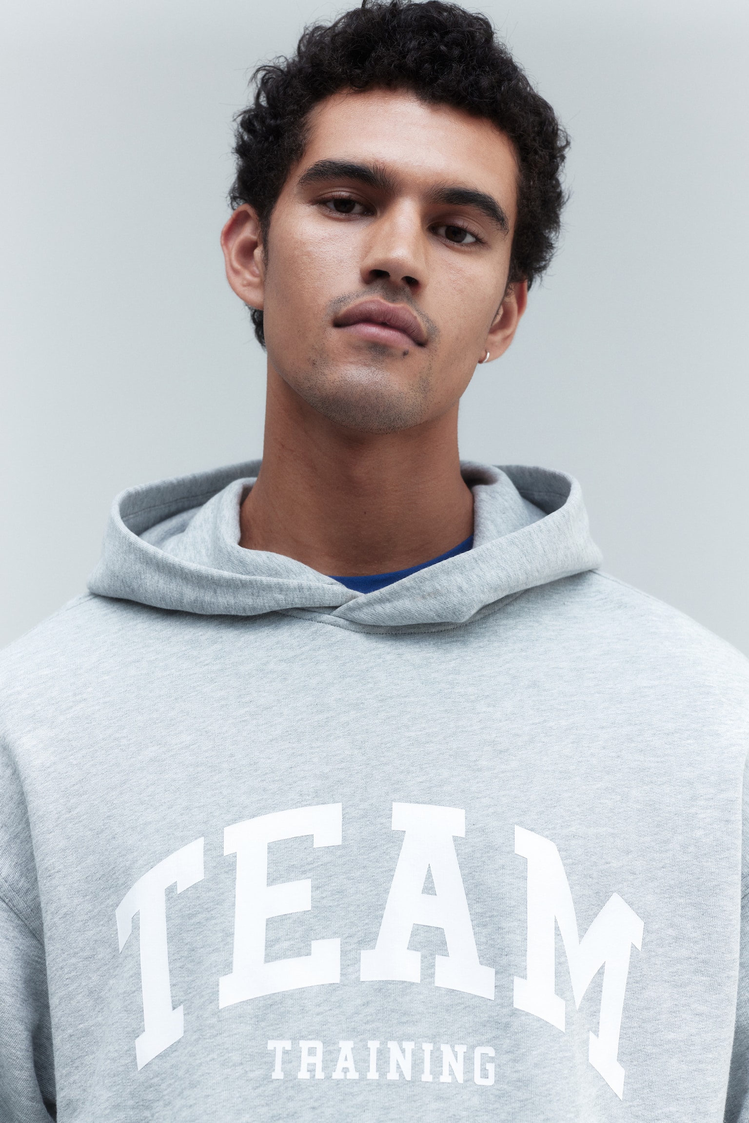 Oversized Fit Sports hoodie - Grey marl/Team Training - 2