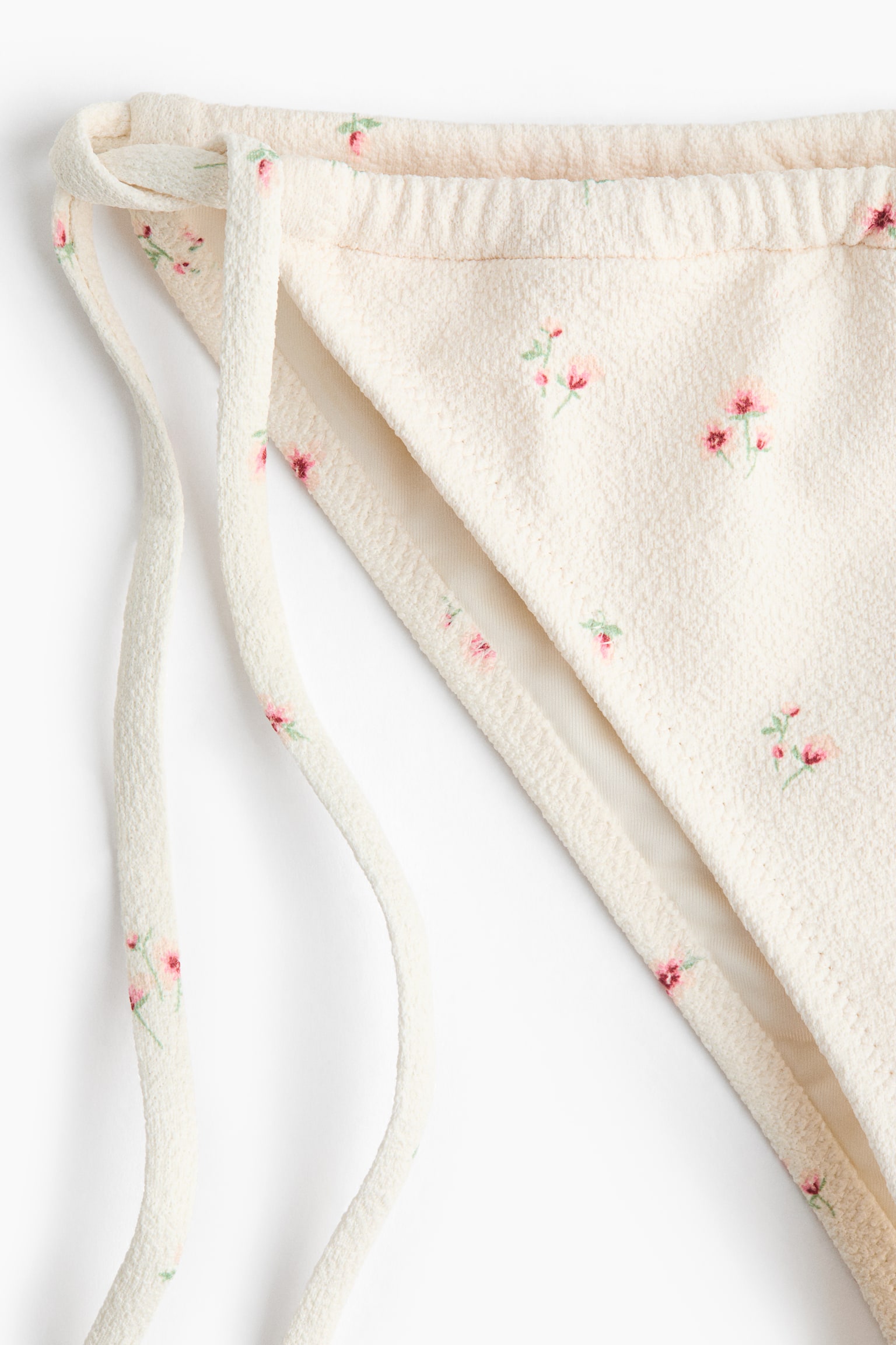 Cheeky Tie tanga bikini bottoms - Cream/Floral/Black/Polka dot - 4