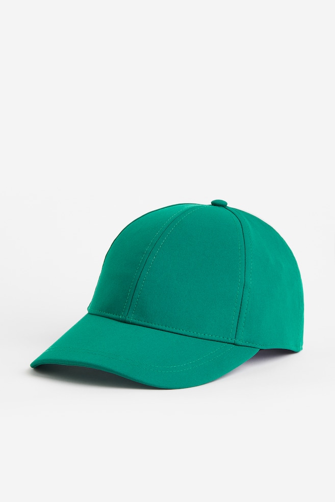 Water-repellent sports cap - Dark green/Black/Beige - 1
