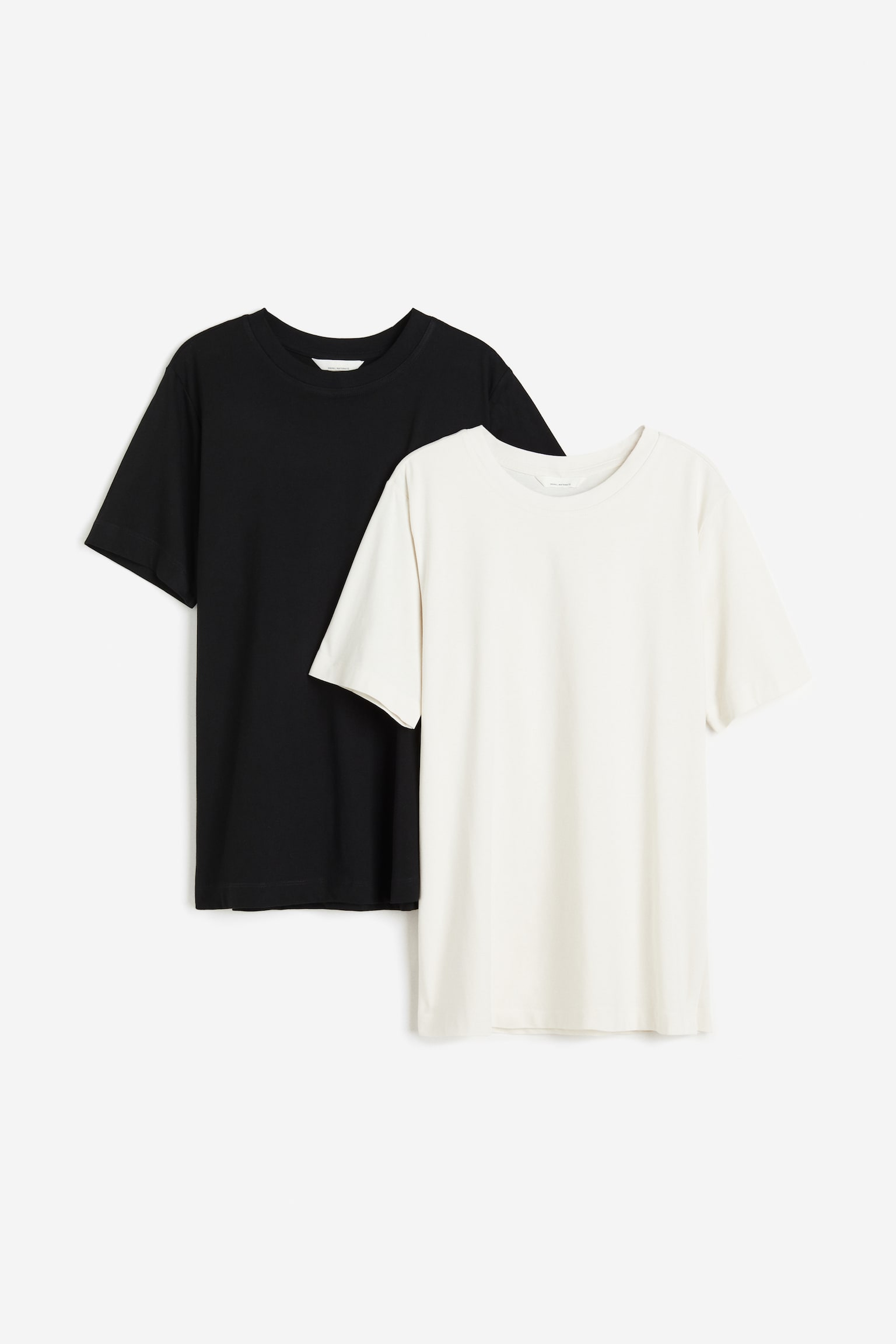 MAMA 2-pack Nursing Tees - Black/White - 2