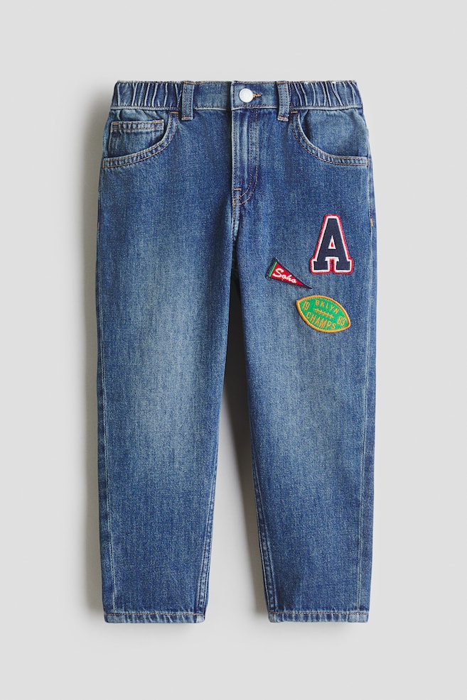 Loose Tapered Fit Jeans - Denim blue/A - 1