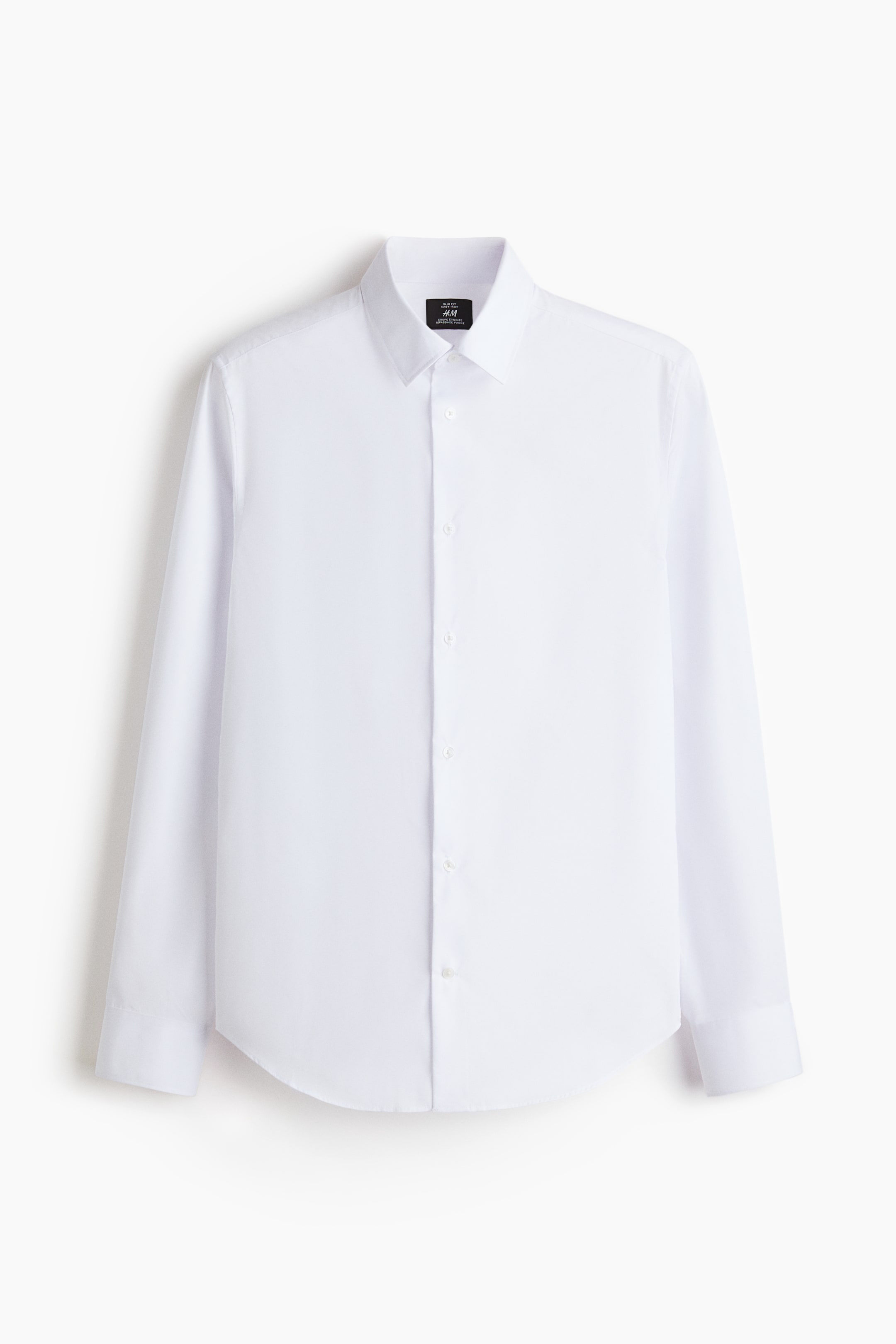 View larger image: Slim Fit Easy-iron shirt - White - Men | H&M IN 6
