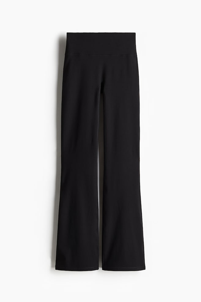 Flared sports leggings with SoftMove™ - Black/Chocolate plum/Light taupe/Pannacotta yellow/Dark grey/Light burgundy/Aubergine purple/Dark brown/Warm brown/Frosty lilac/Pink/White - 1