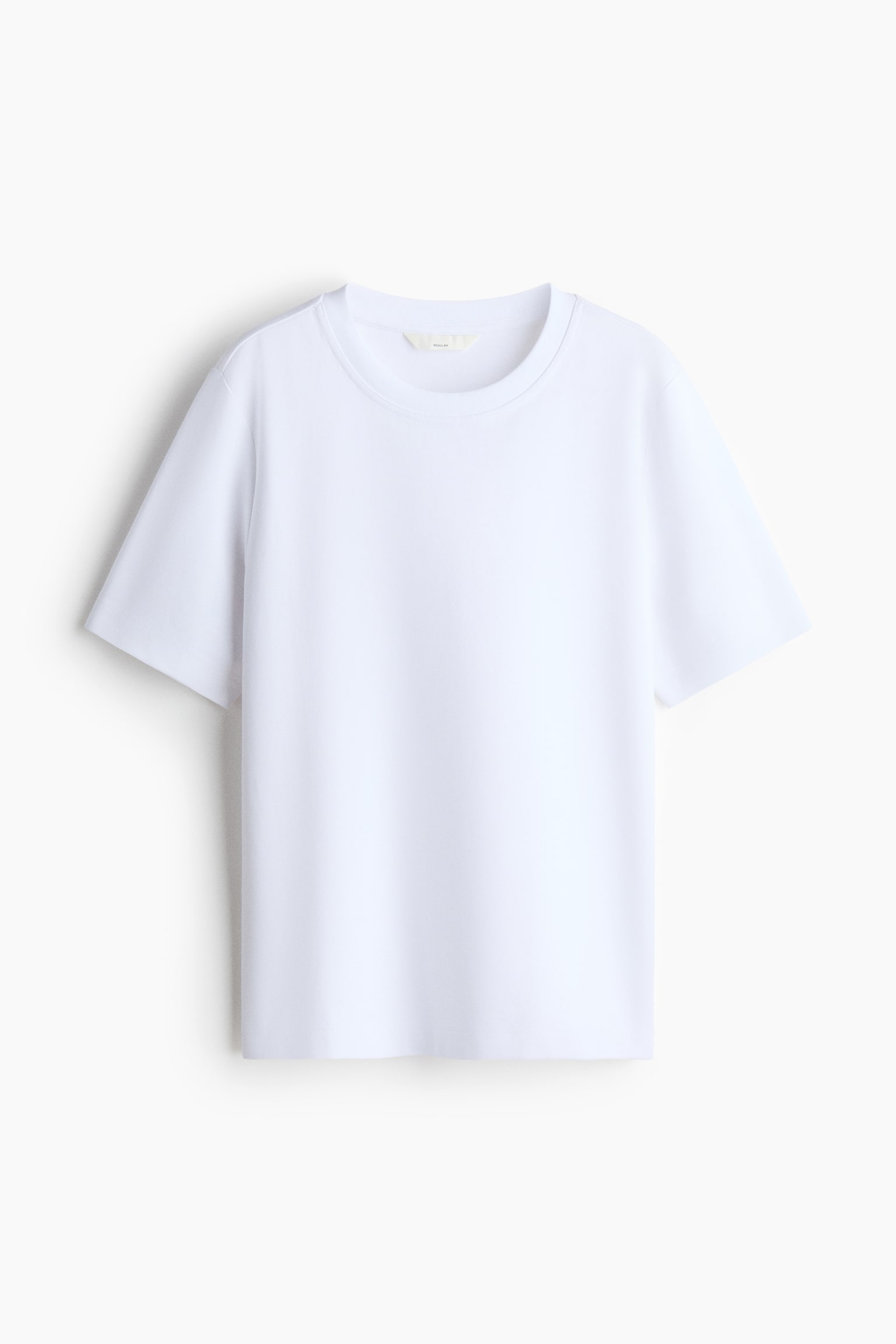 Cotton jersey T-shirt - Biały
