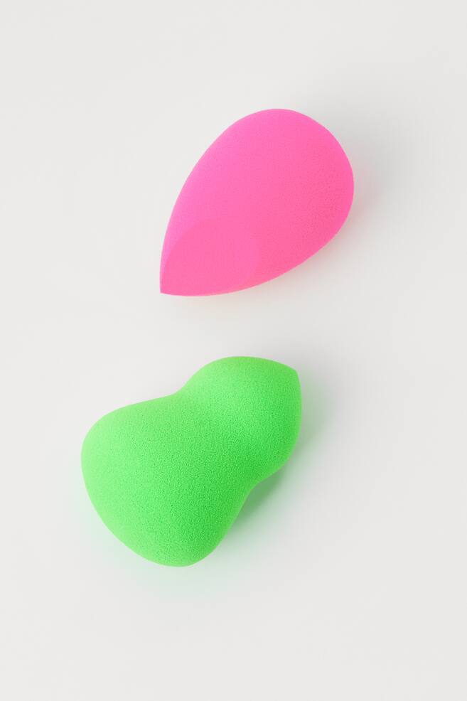 Make-up sponges, 2-pack - Green/Pink - 1