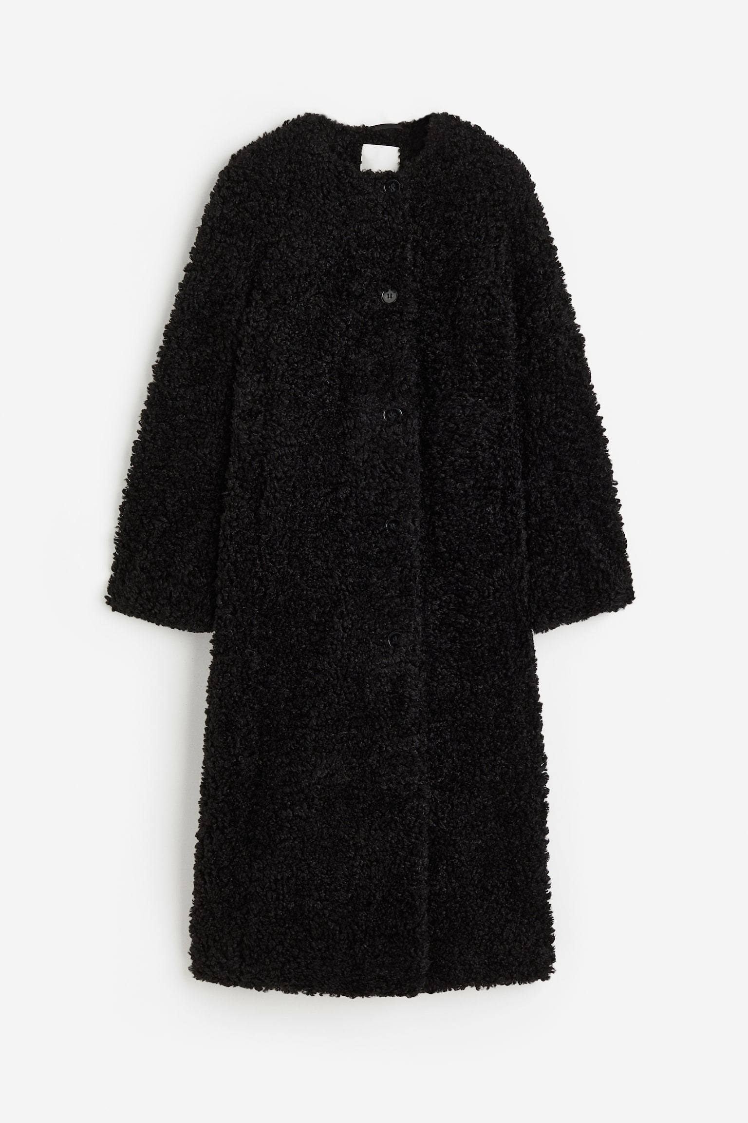 Teddy coat - Black - 1