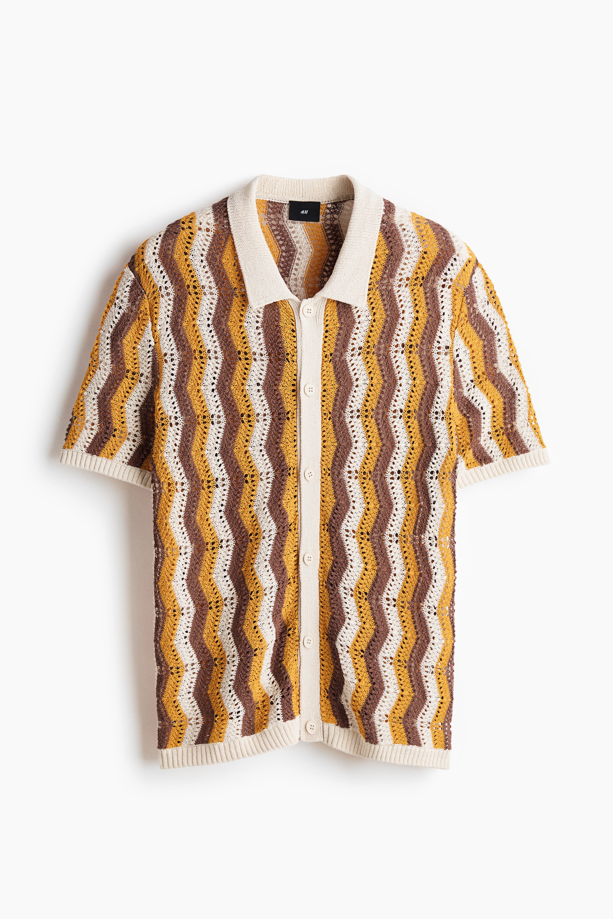 Regular Fit Shirt - Yellow/Patterned