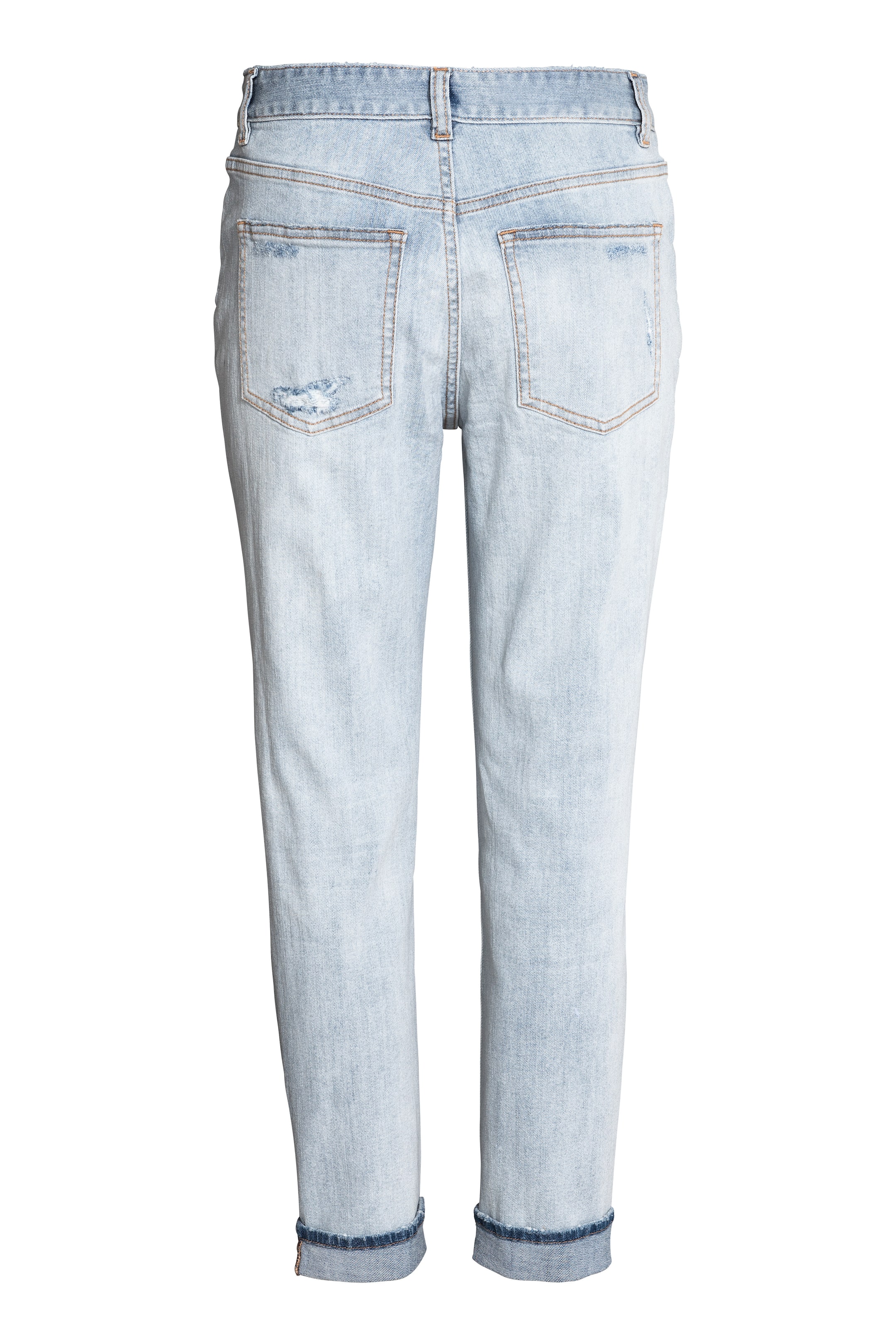View larger image: Boyfriend Low Ripped Jeans - Pale denim blue - Ladies | H&M GB 1