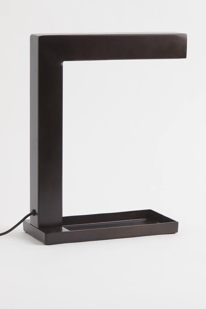 Metal table lamp - Dark brown - 1