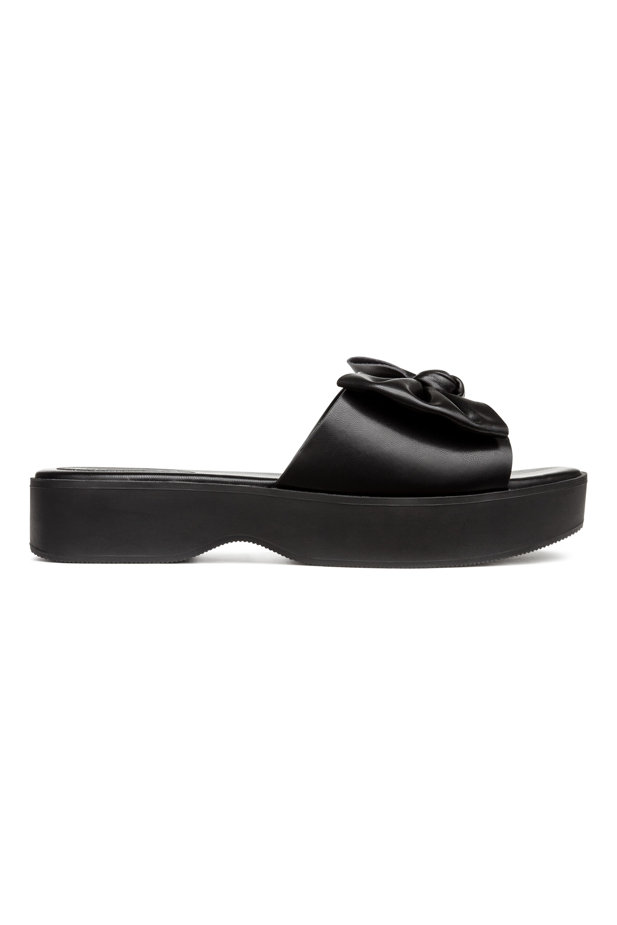 View larger image: Platform bow-front mules - Black - Ladies | H&M GB 1