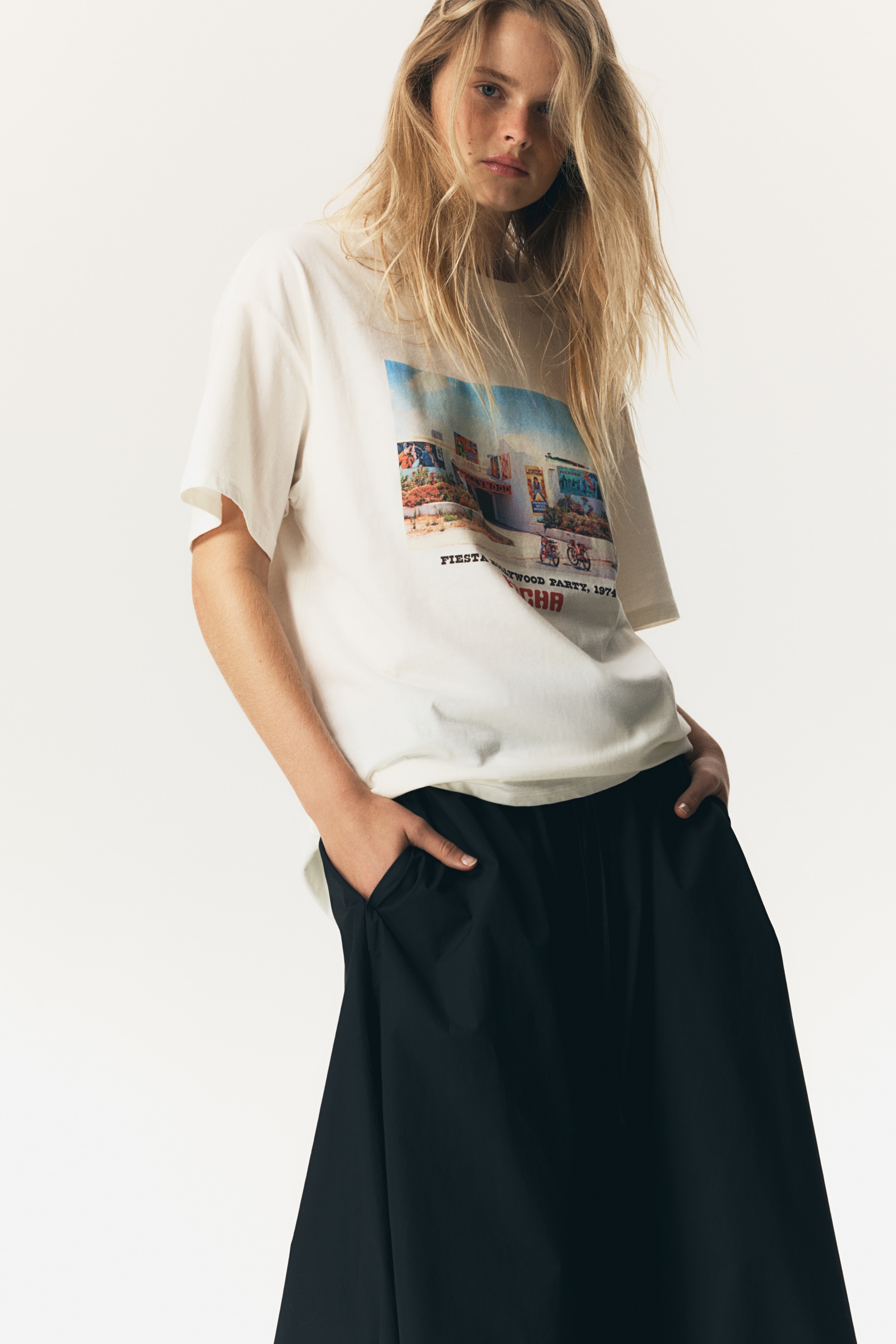 Oversized printed T-shirt