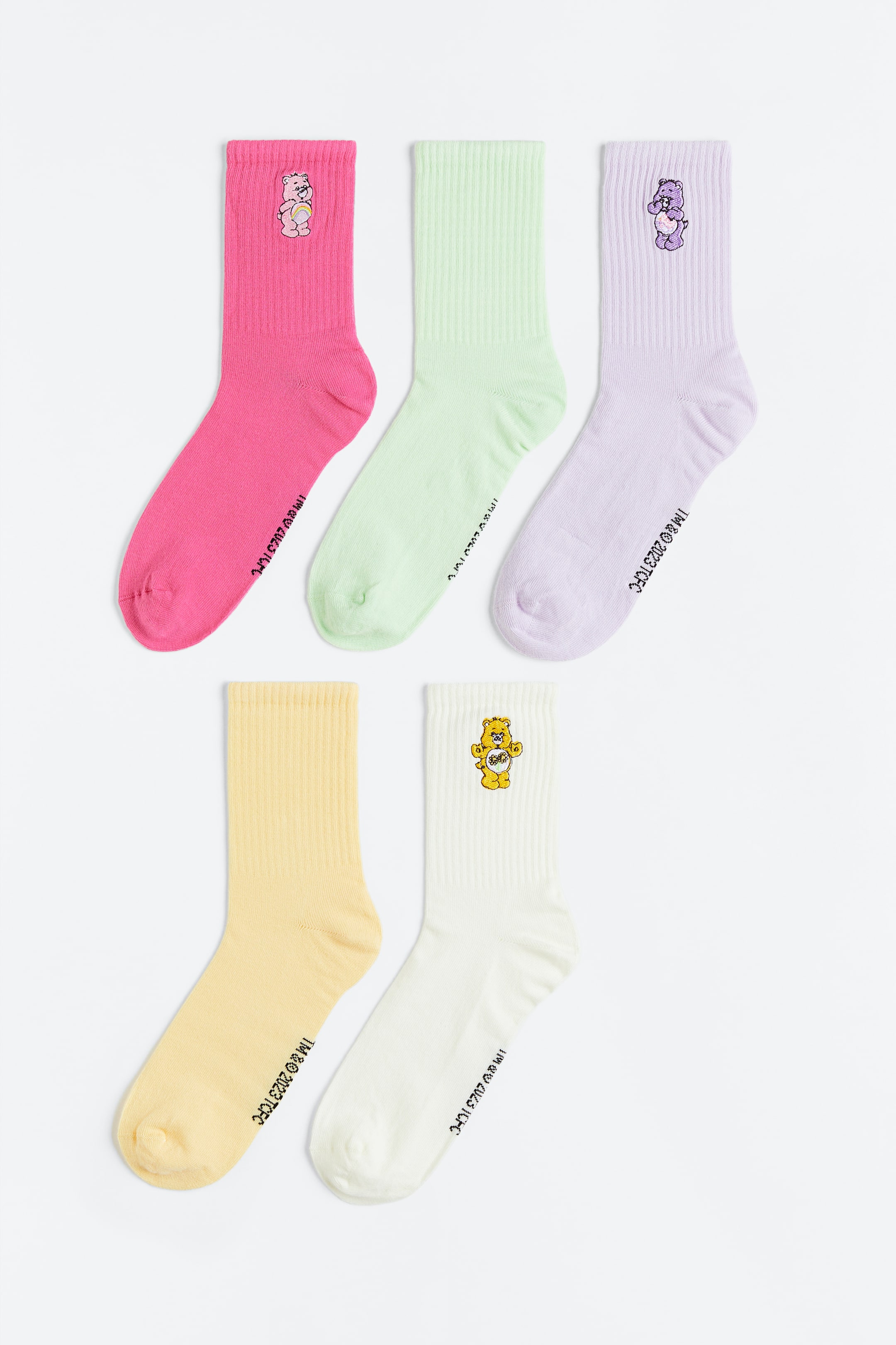 Xem ảnh lớn hơn: Bộ 5 đôi tất - Màu tím/Care Bears - Kids | H&M VN 1