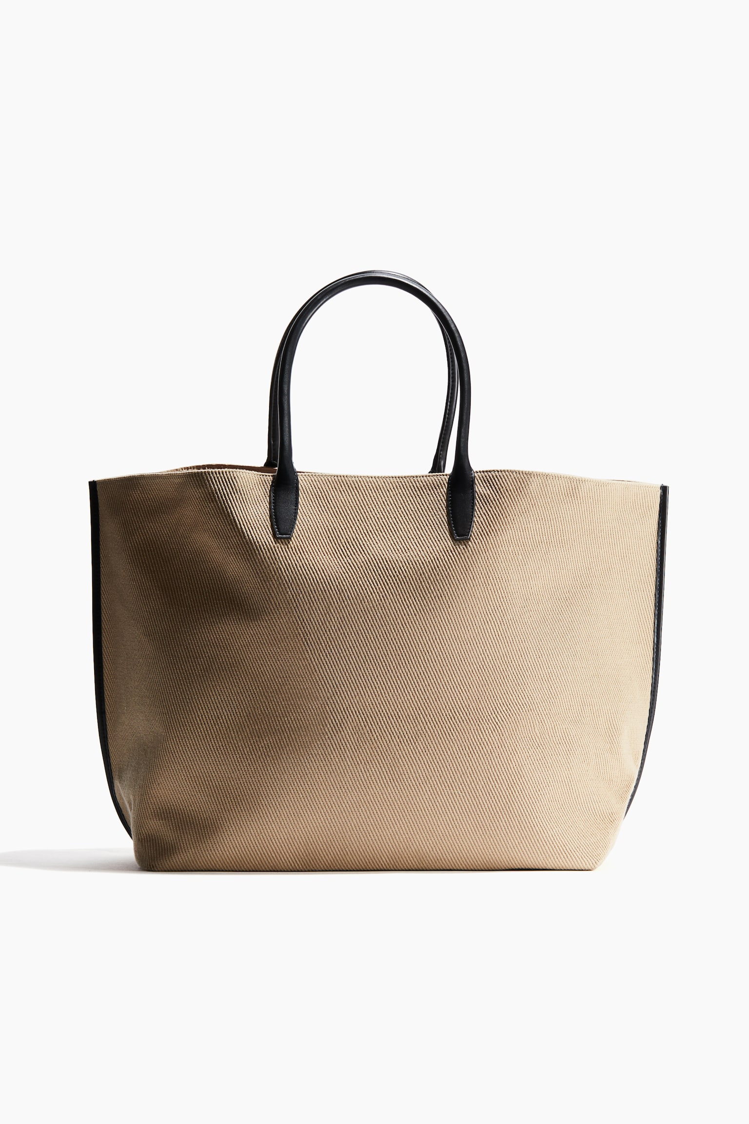 Large shopper - Beige/Black - 1