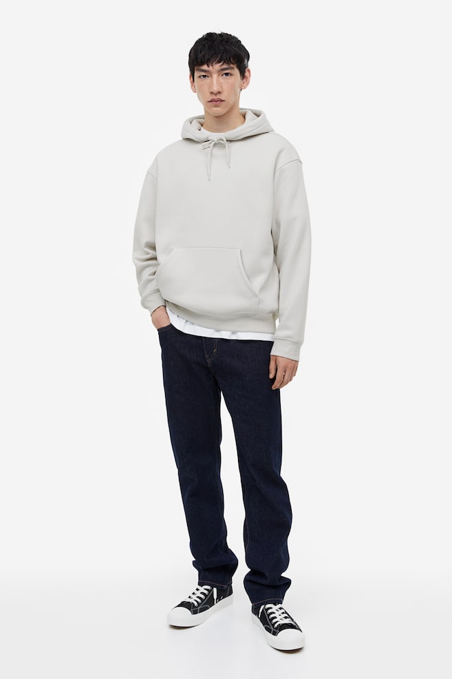 Relaxed Fit Hoodie - Light greige/Black/White/Light grey marl/dc/dc/dc/dc/dc/dc/dc/dc/dc/dc/dc/dc/dc - 3