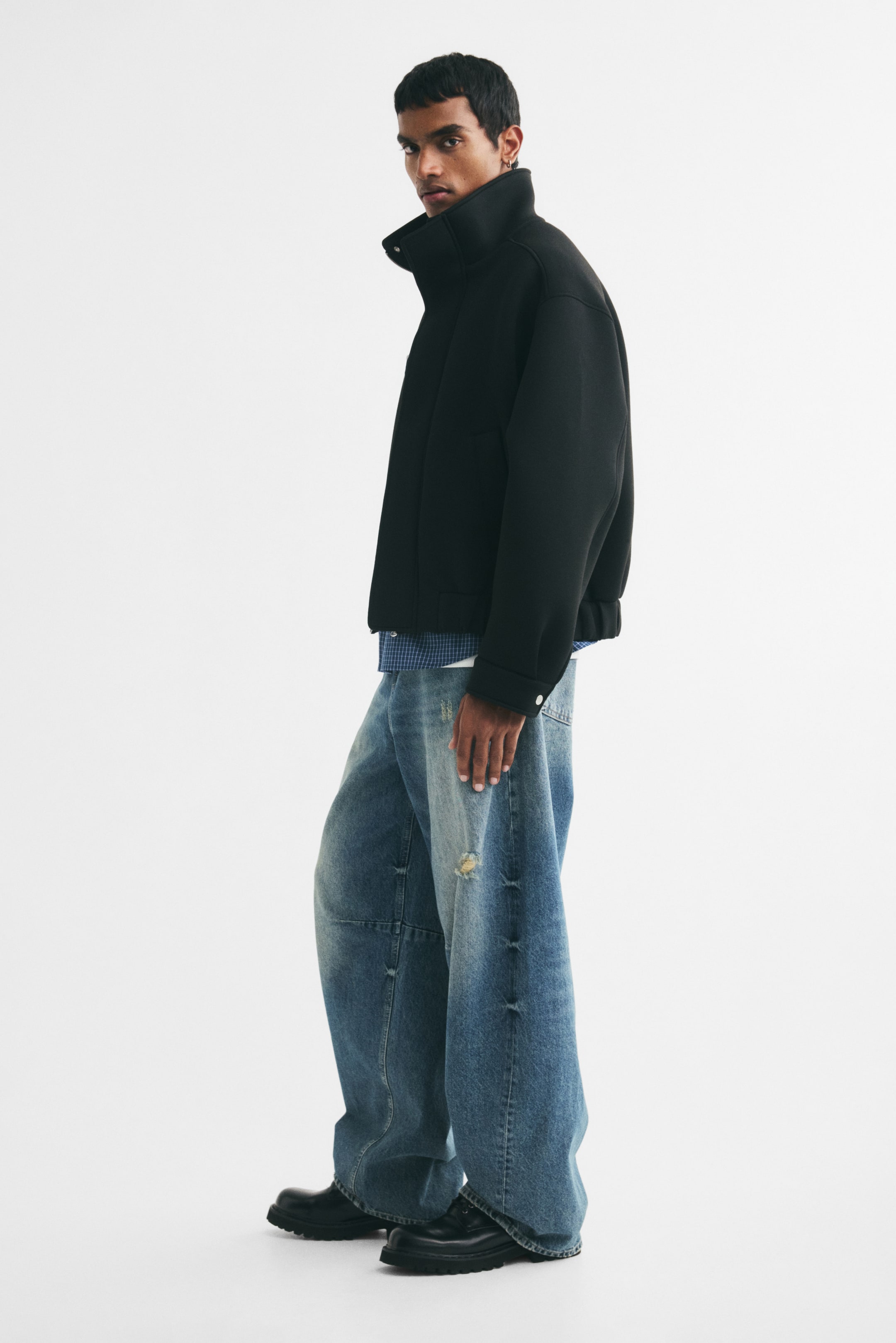 Baggy Barrel-Leg Jeans