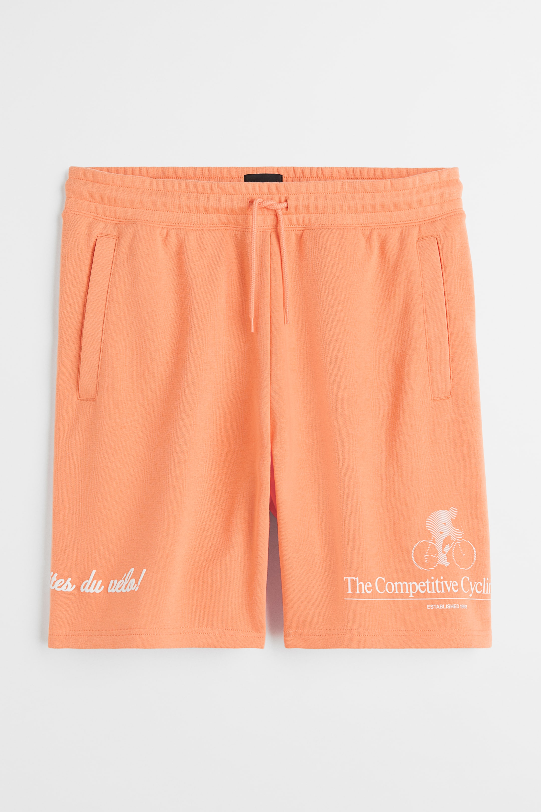 View larger image: Sweatshirt shorts - Pale orange/Cyclist - Men | H&M 1