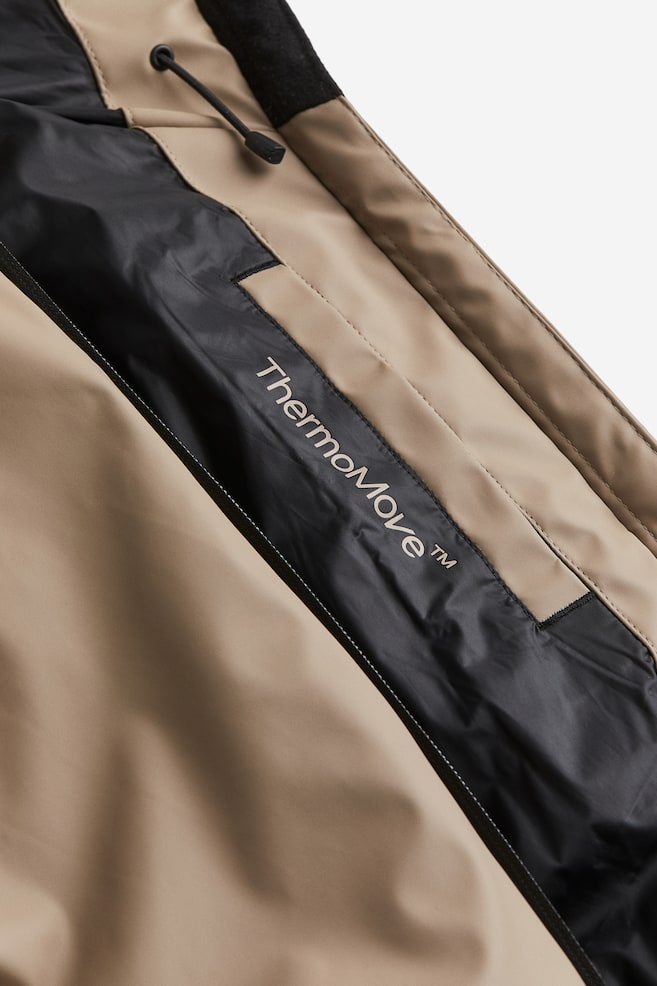 ThermoMove™ Water-repellent down jacket - Beige/Dark grey - 7