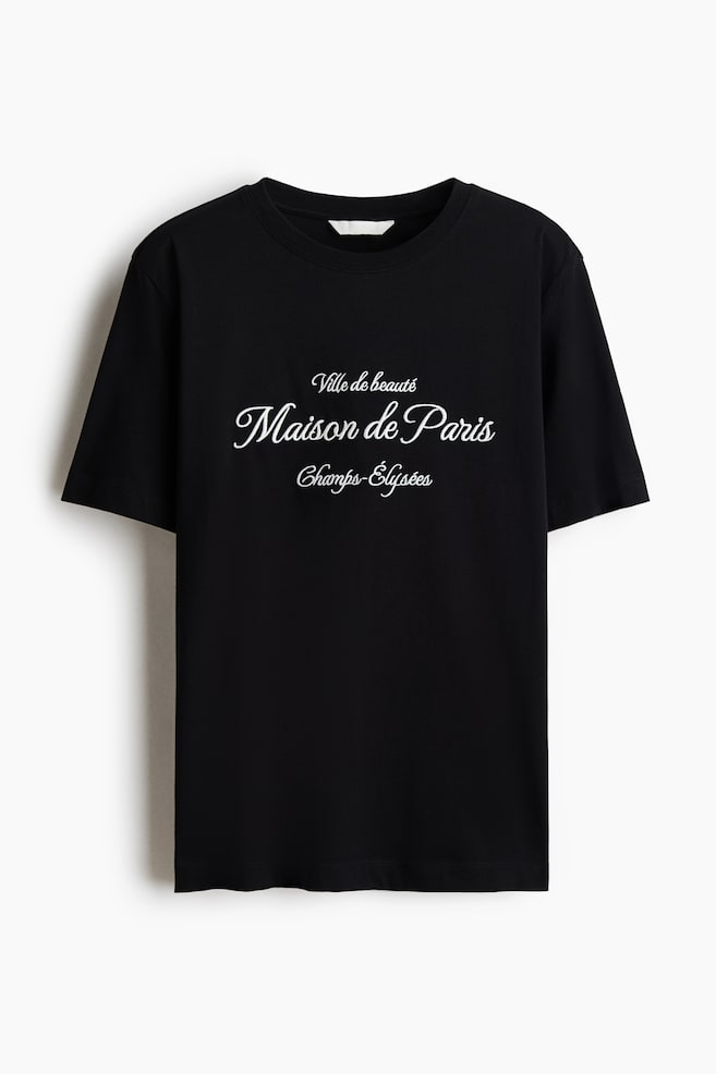 Printed T-Shirt - Black/Maison de Paris/Light beige/Paris Atelier/Red/Le Marais/White/Rio de Janeiro/Pink/Malibu/Dusty pink/Solare/Cream/Marrakech/Yellow/Coastal Clubs/Black/Tropical/Light beige/striped - 1