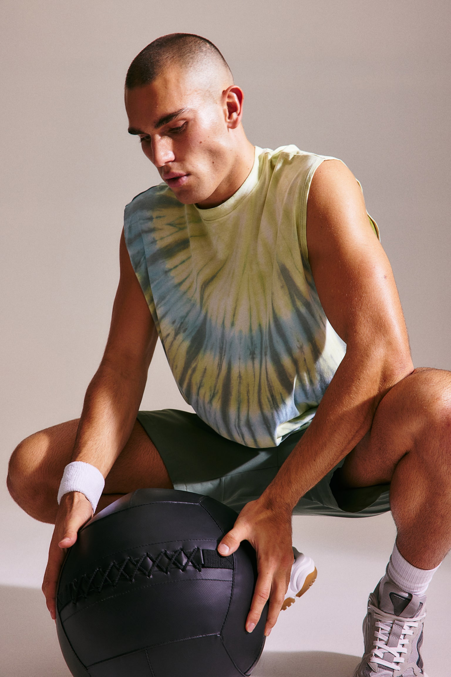 DryMove™ Activewear Tank - Light green/Tie dye/Black/Black/Paris/White/Slice It/Black/90/Black/Pattern - 4