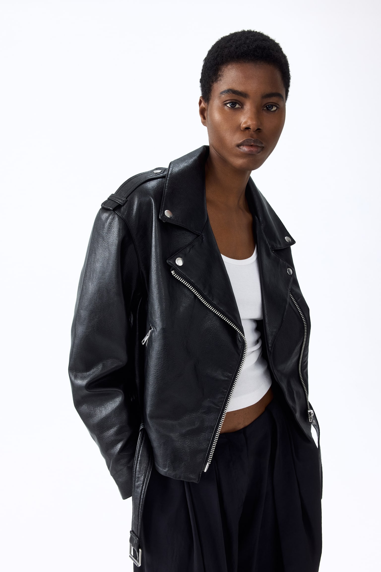 Coated biker jacket - 7