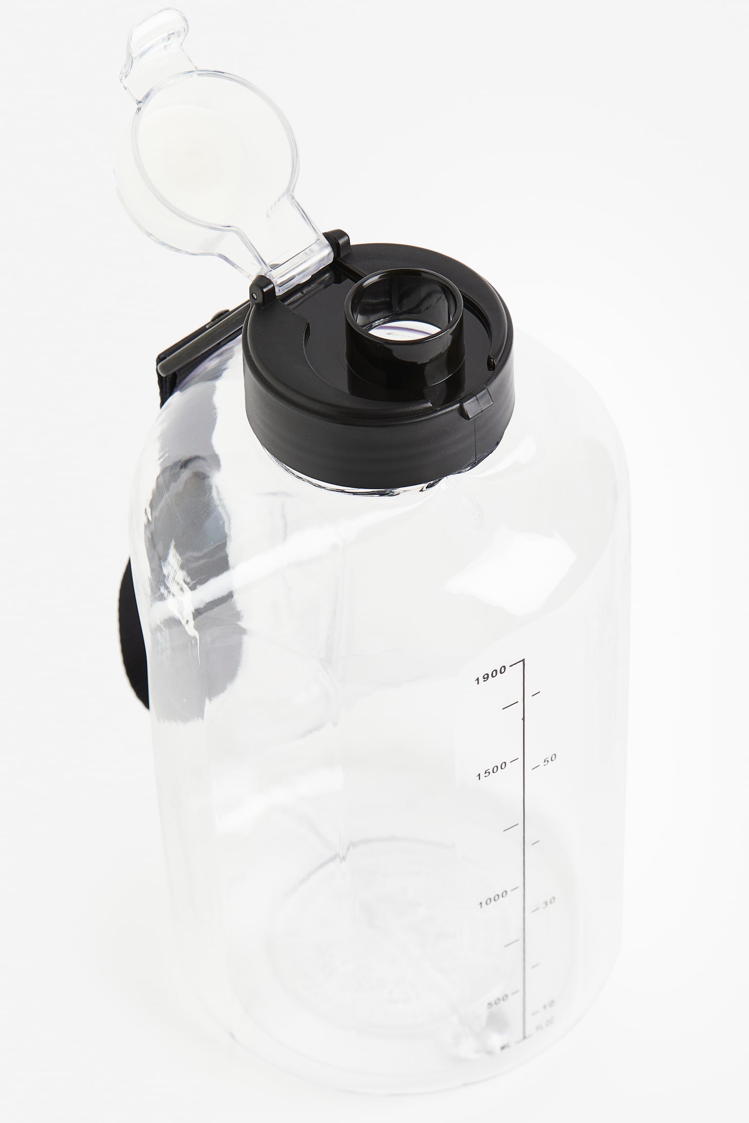 Water Bottle - Transparent/Black - 2