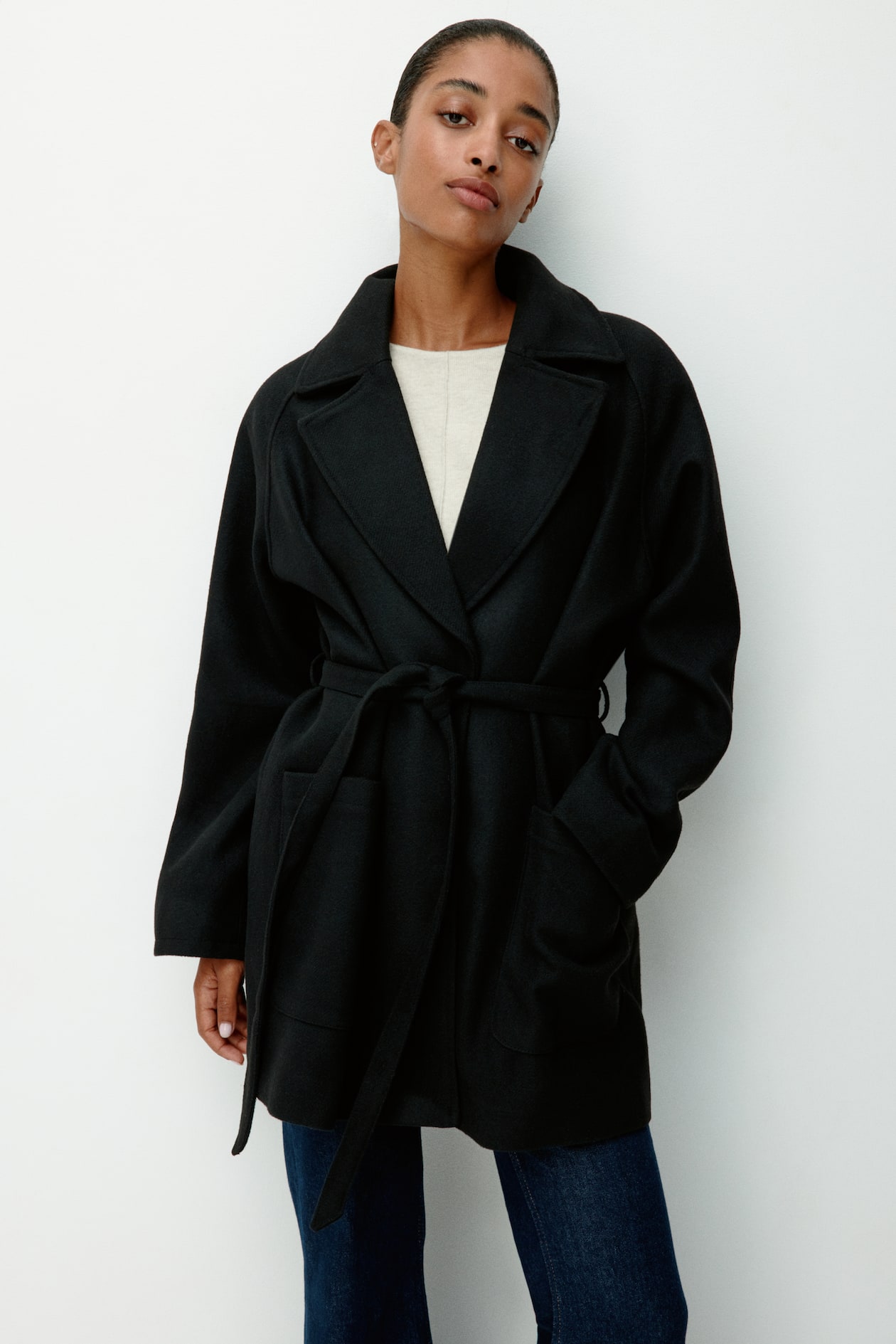 Tie-Belt Coat - image 2