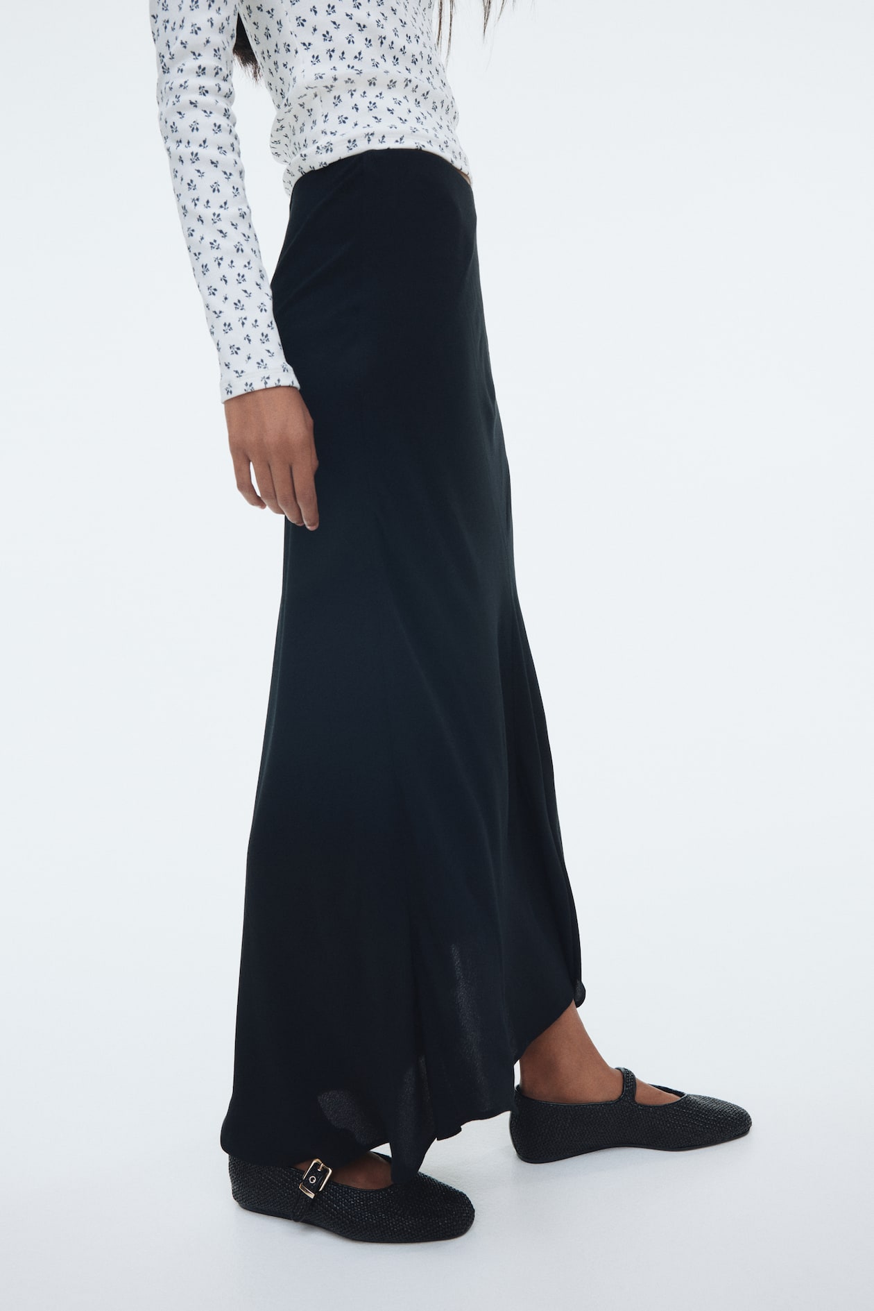 Asymmetric Midi Skirt - image 3