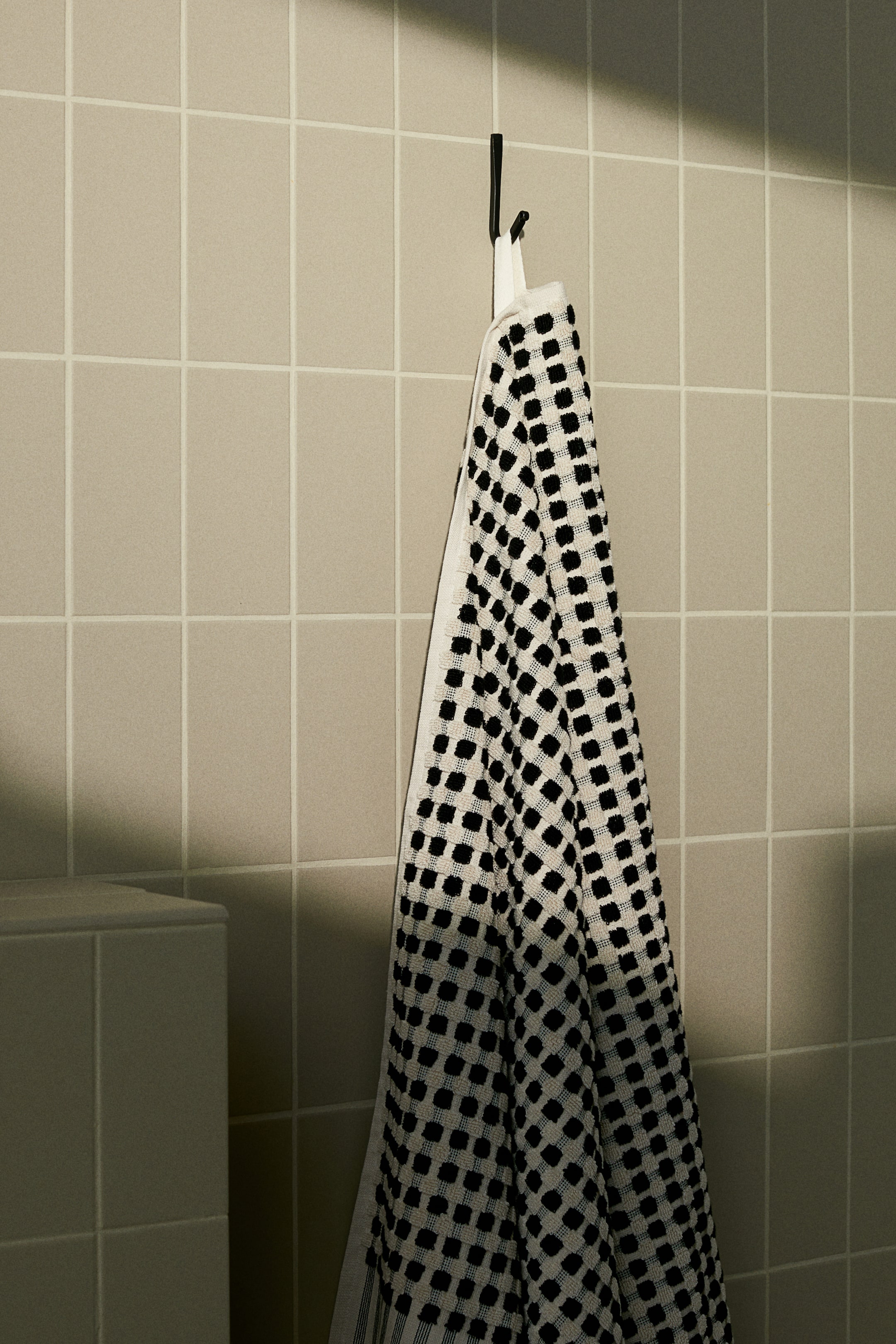 Patterned Cotton Terry Bath Towel