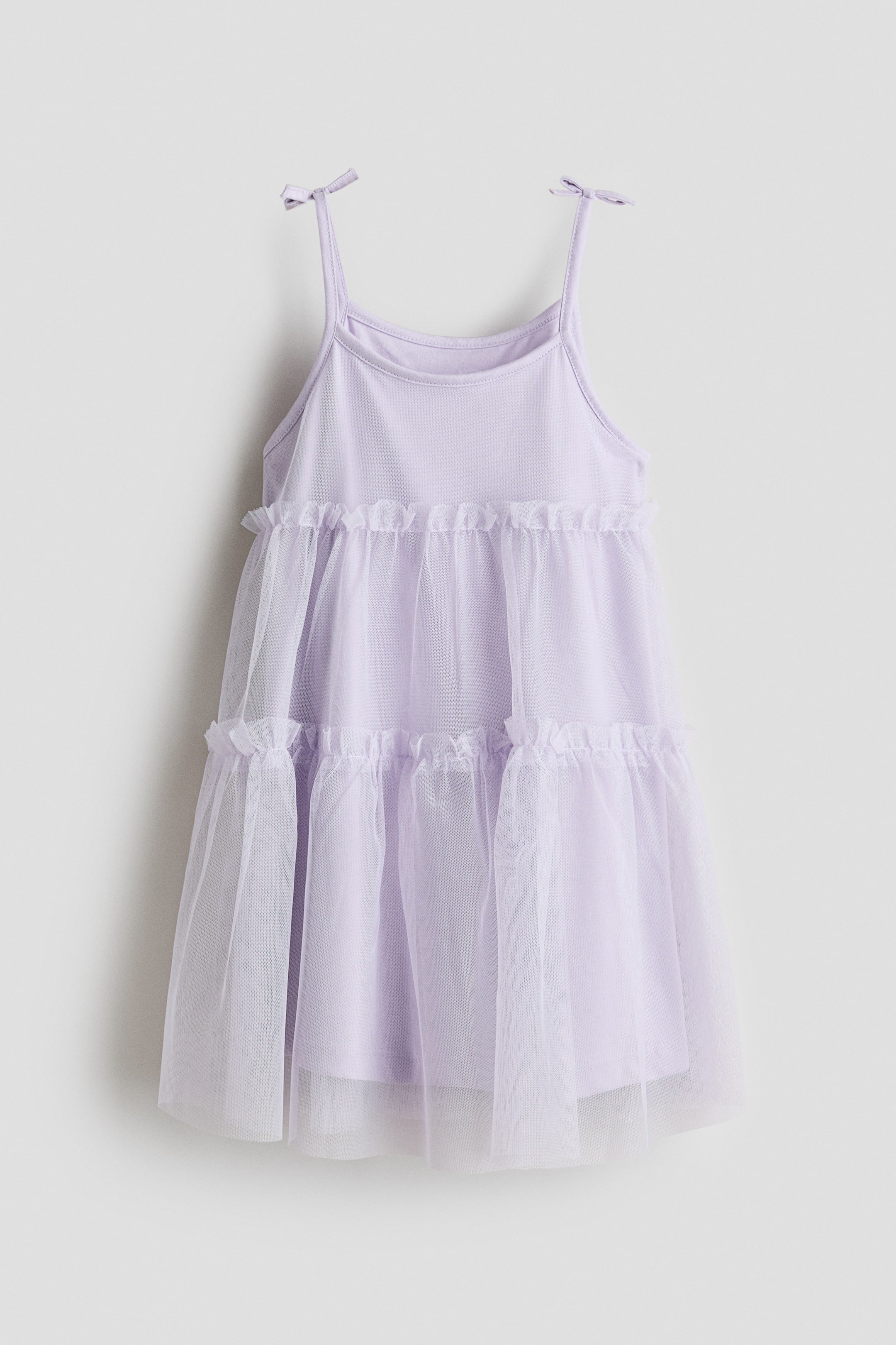 View larger image: Tulle-skirt dress - Light purple - Kids | H&M SG 1