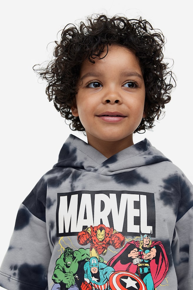 2-delt sweatshirtsæt med tryk - Grå/The Avengers/Rød/Mickey Mouse - 4