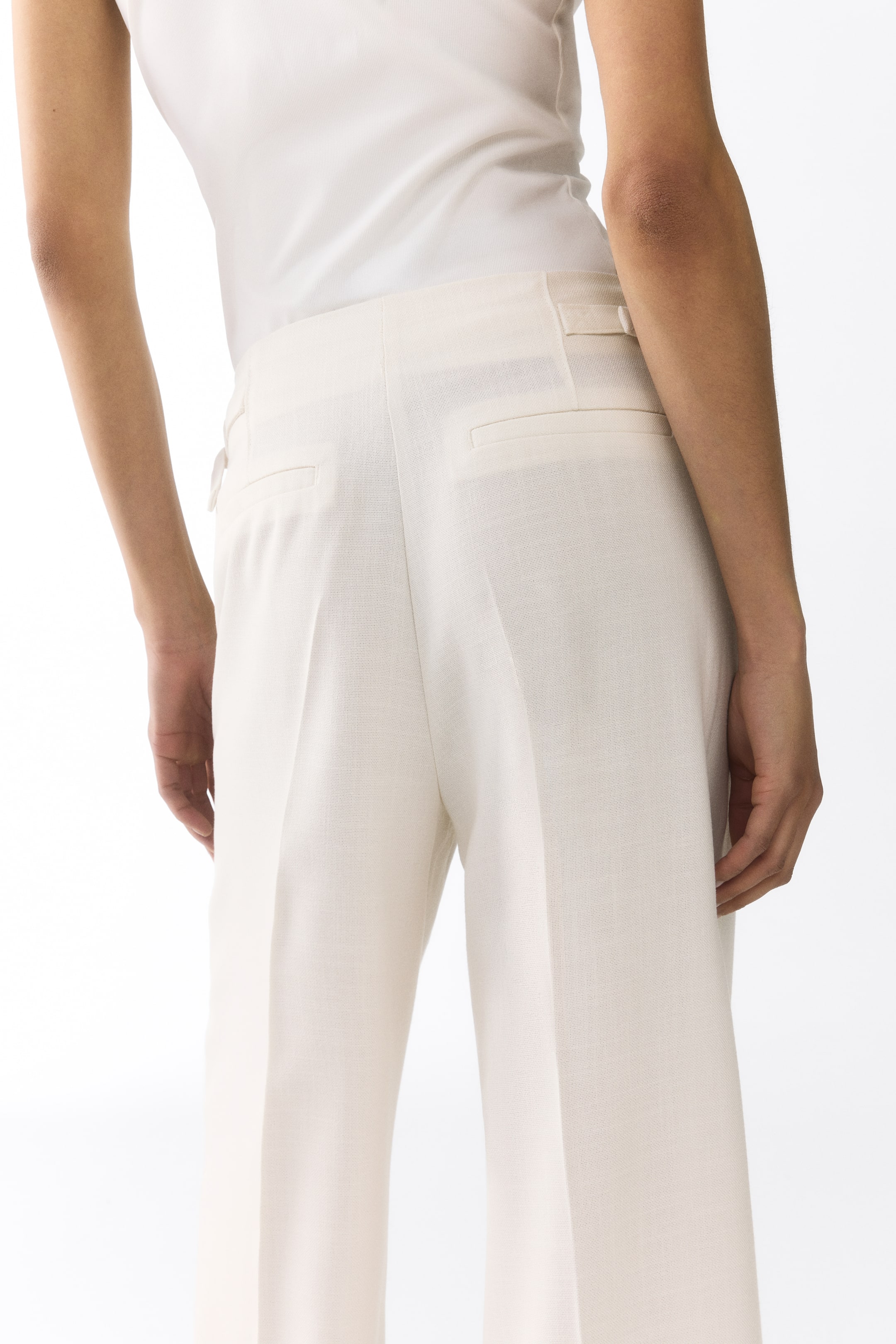 Wide-Leg Dress Pants