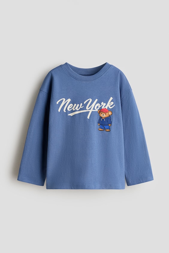 Детские футболки H&M Printed Long-Sleeved T-Shirt