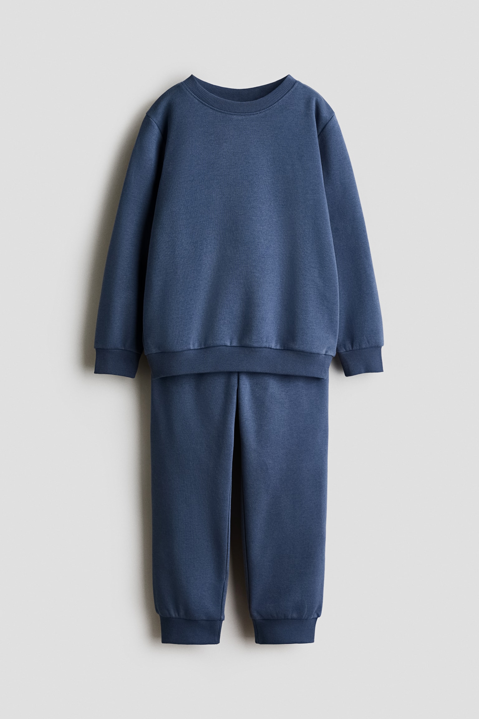 2-teiliges Sweatshirt-Set - Mattblau/Dunkelrot/Braun/Marineblau