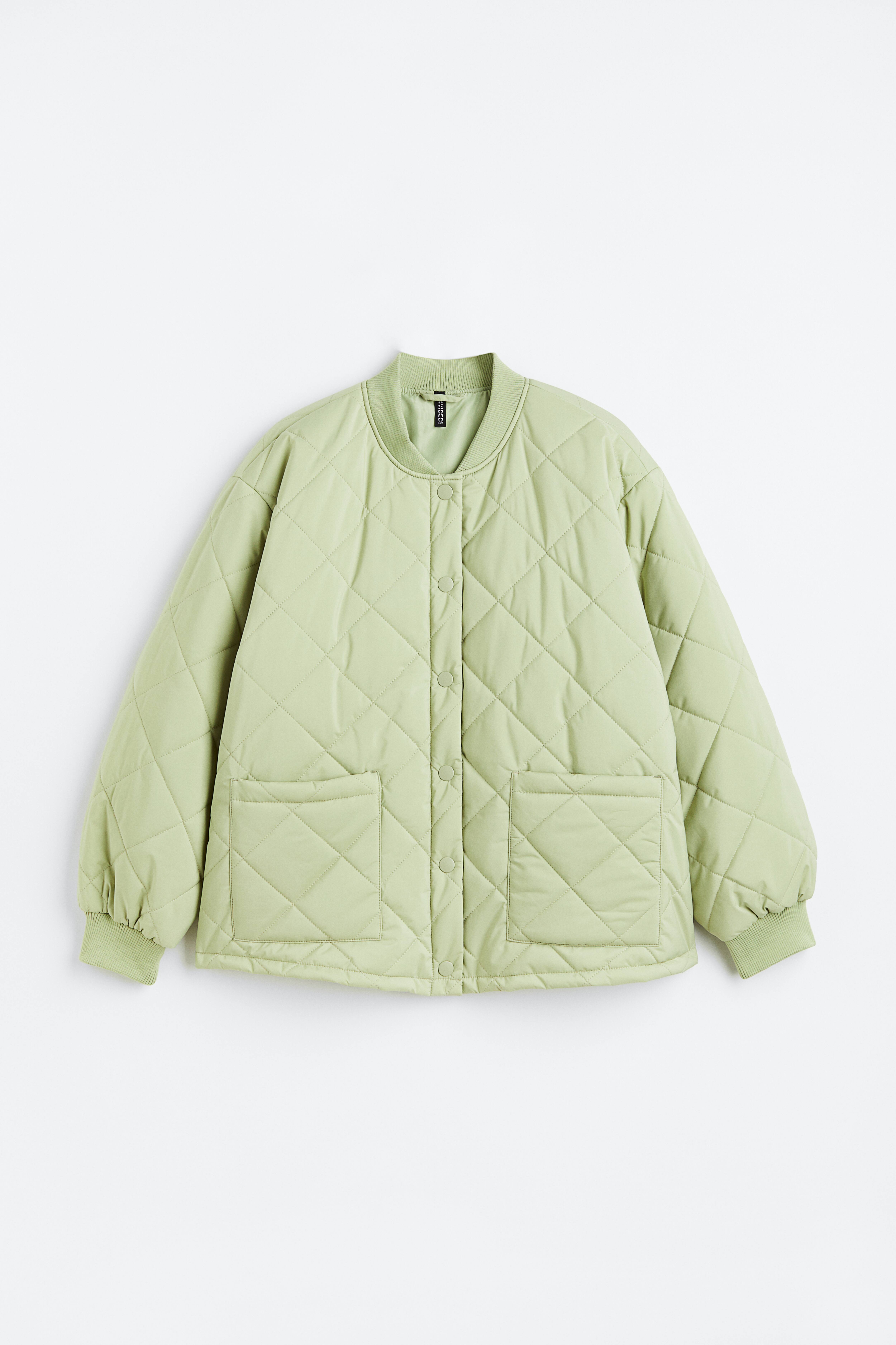 H and m green jacket hotsell